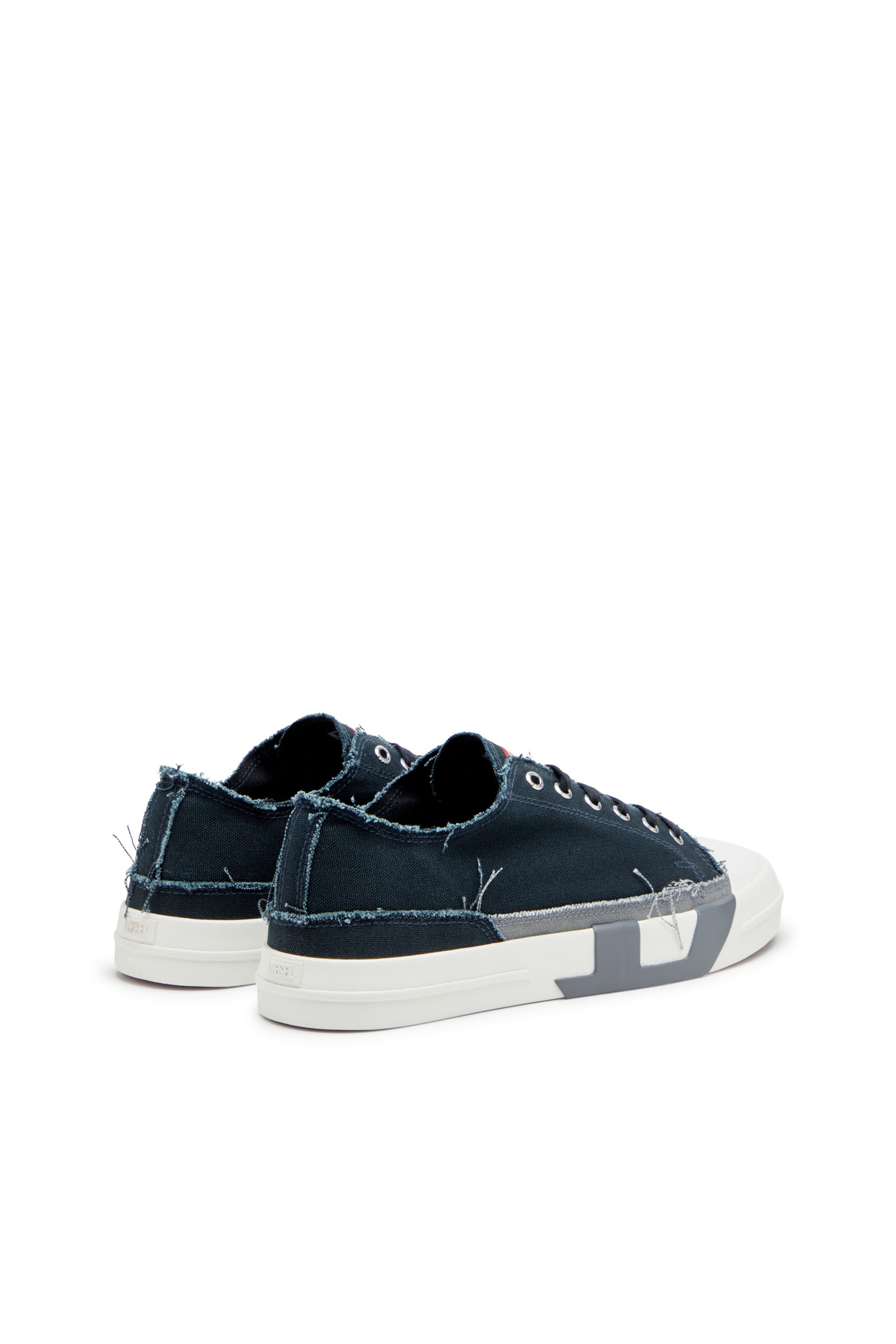 Diesel - S-D-VERSE LOW, S-D-Verse-Baskets en toile effilochée Homme in Polychrome - 3