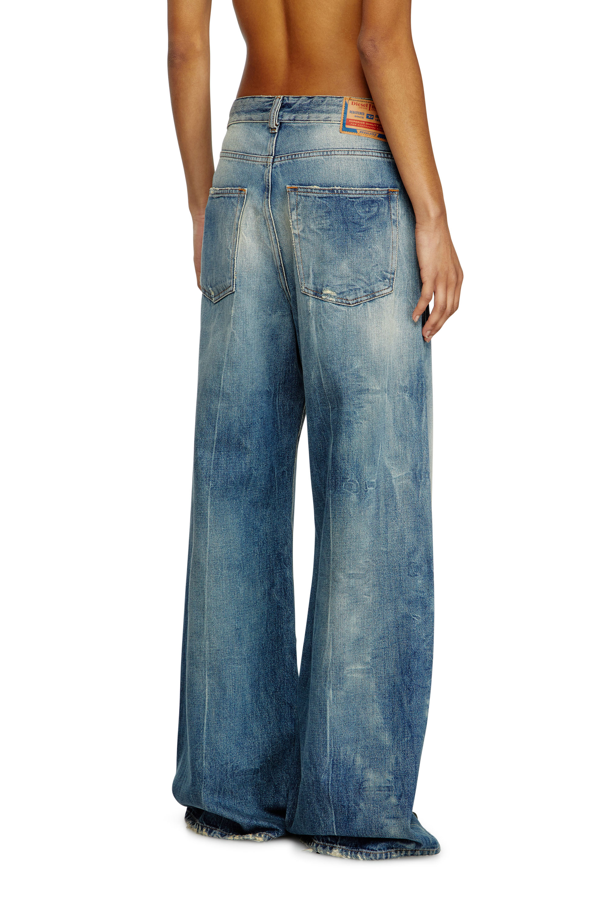 Diesel - Relaxed Jeans 1996 D-Sire 09L47 Femme, Bleu moyen - Image 4