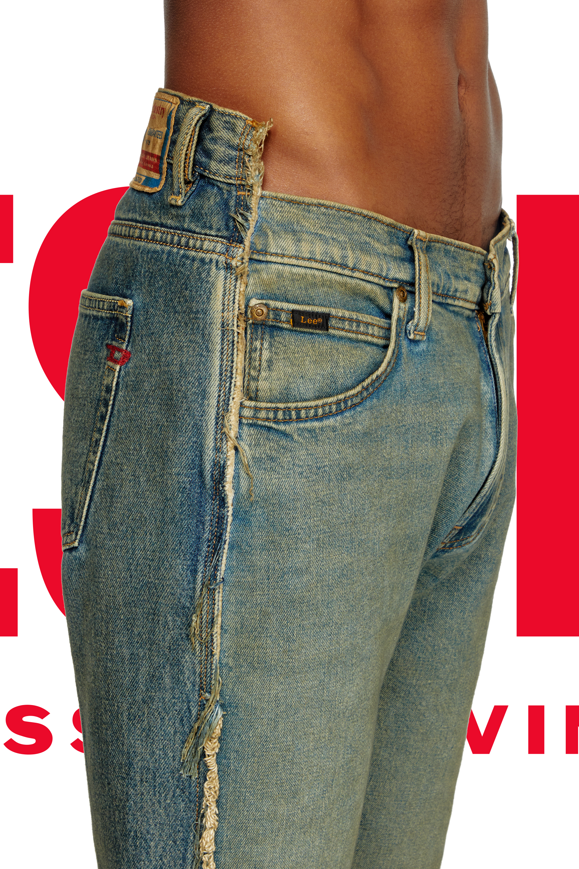 Regular Jeans Dieseloves 04 09M98, Bleu Foncé Diesel - Regular Jeans Dieseloves 04 09M98 Homme, Bleu Foncé - Image 2