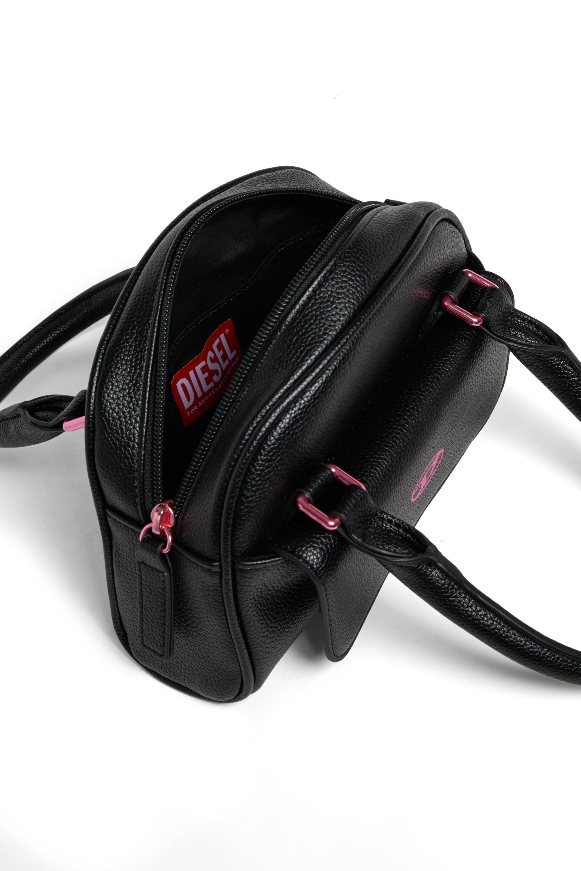 Diesel - WREDY, WREDY - Sac en tissu enduit grain&eacute; Femme in Noir - 4