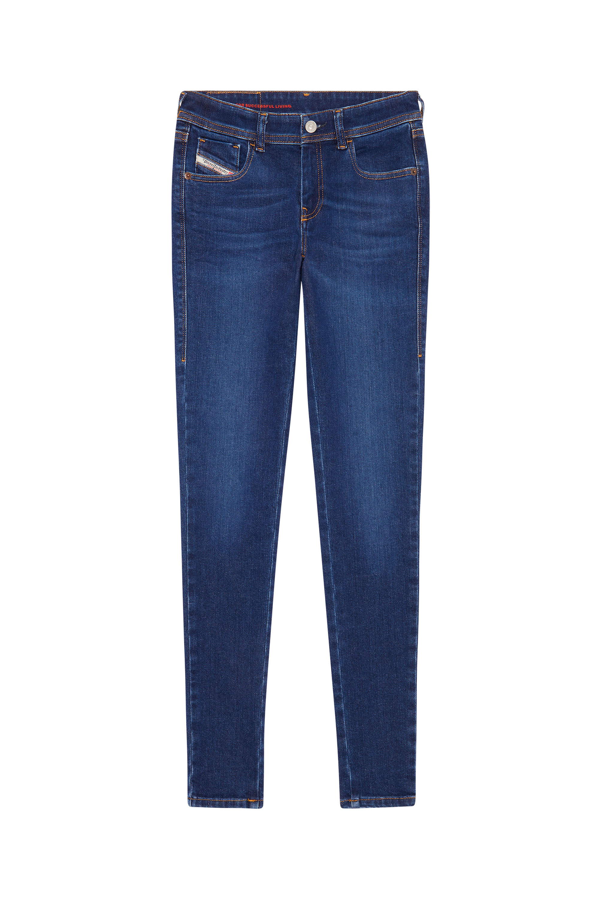 Diesel - 2018 SLANDY-LOW 09C19 Super skinny Jeans, Bleu Foncé - Image 6