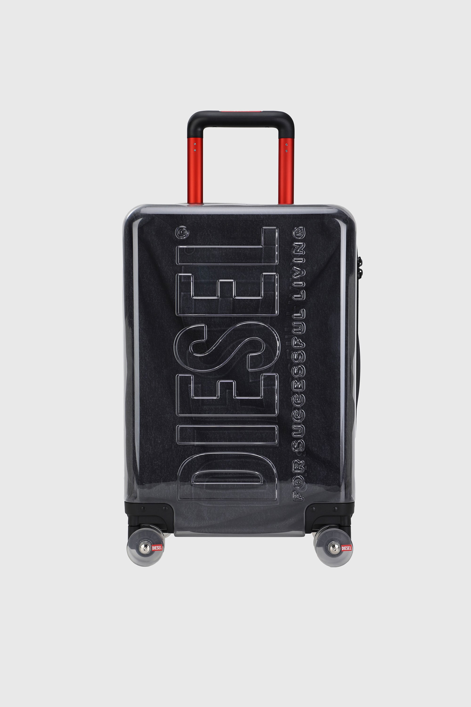 Diesel - LU0036 HARD LUGGAGE - DSL009, Valise &agrave; logo transparent taille S Mixte in Noir - 1