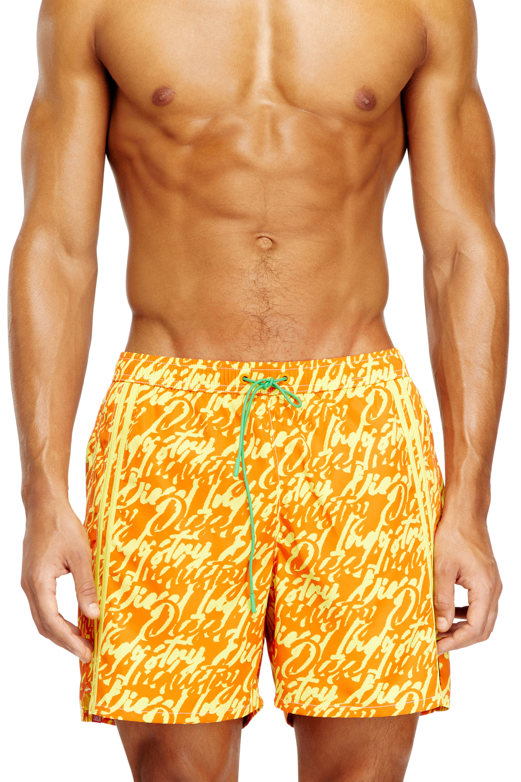 Diesel - SOCCER-41-D-POP, Shorts de bain avec imprimé logo intégral Homme in ToBeDefined - 2