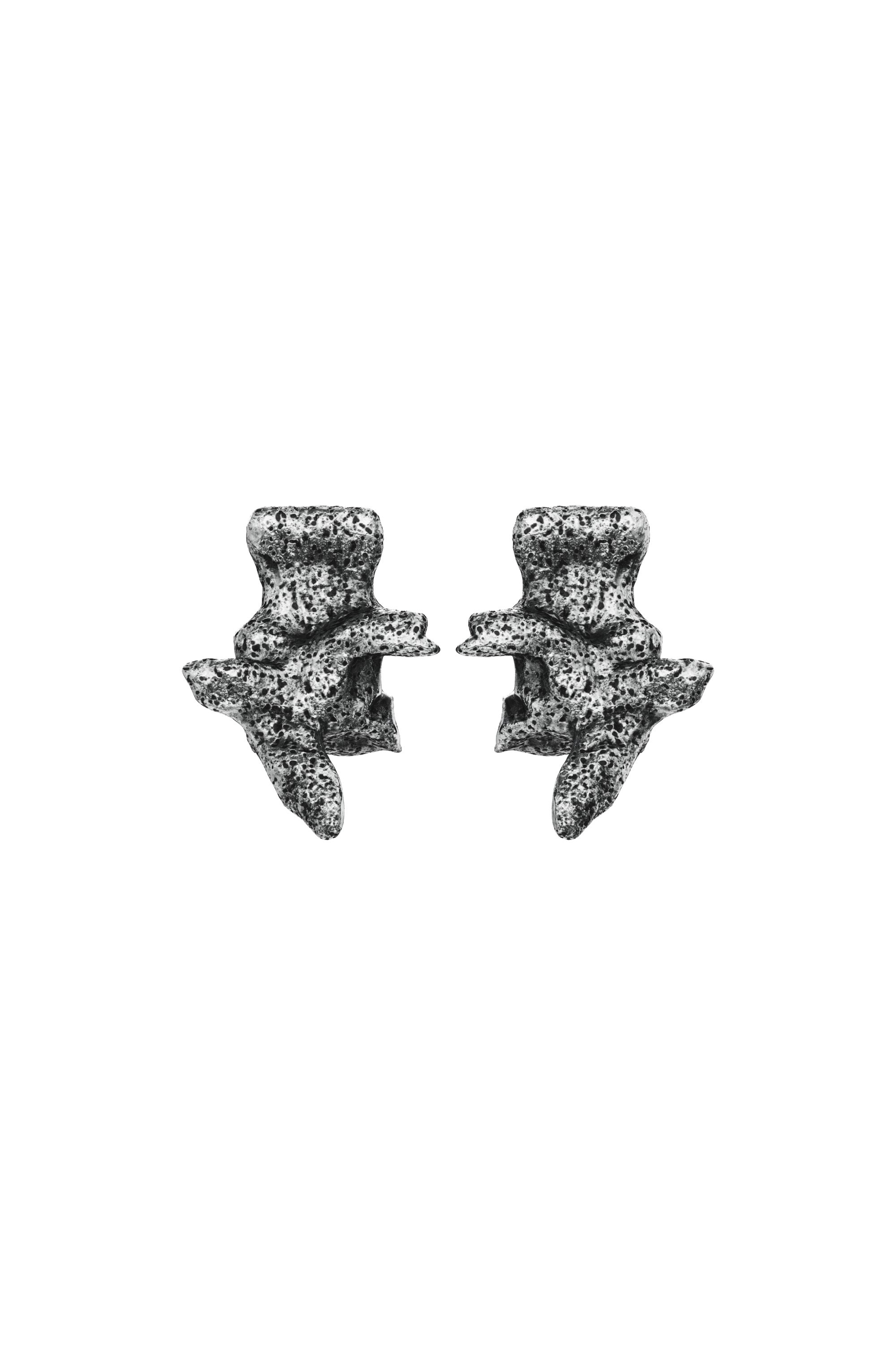 Diesel - DX1710040 JEWELLERY, Boucles d&rsquo;oreilles argent&eacute;es &agrave; clous Mixte in Gris - 2