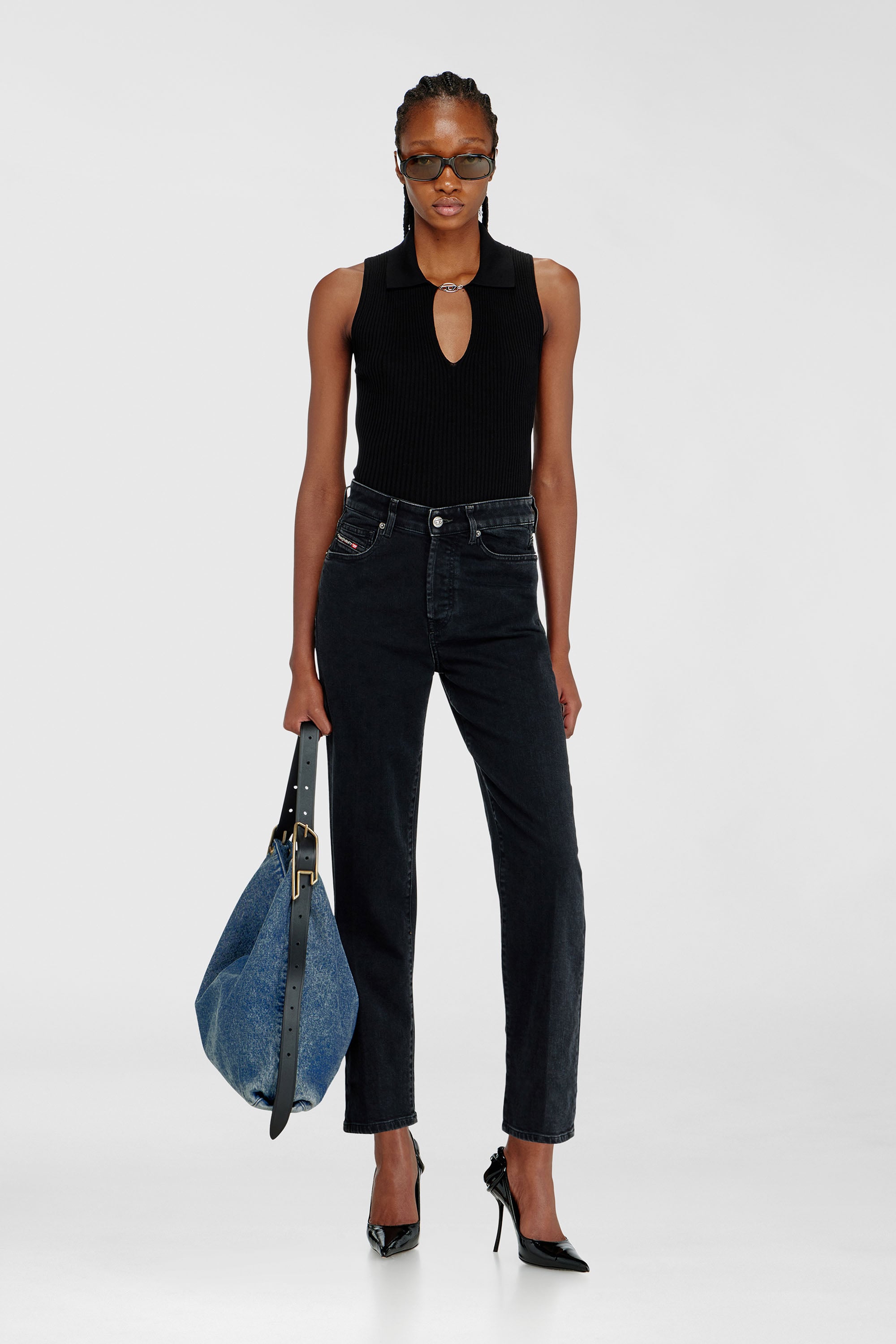 Diesel - Regular Jeans 1981 D-Went 09N89 Femme, Noir/Gris fonc&eacute; - Image 1