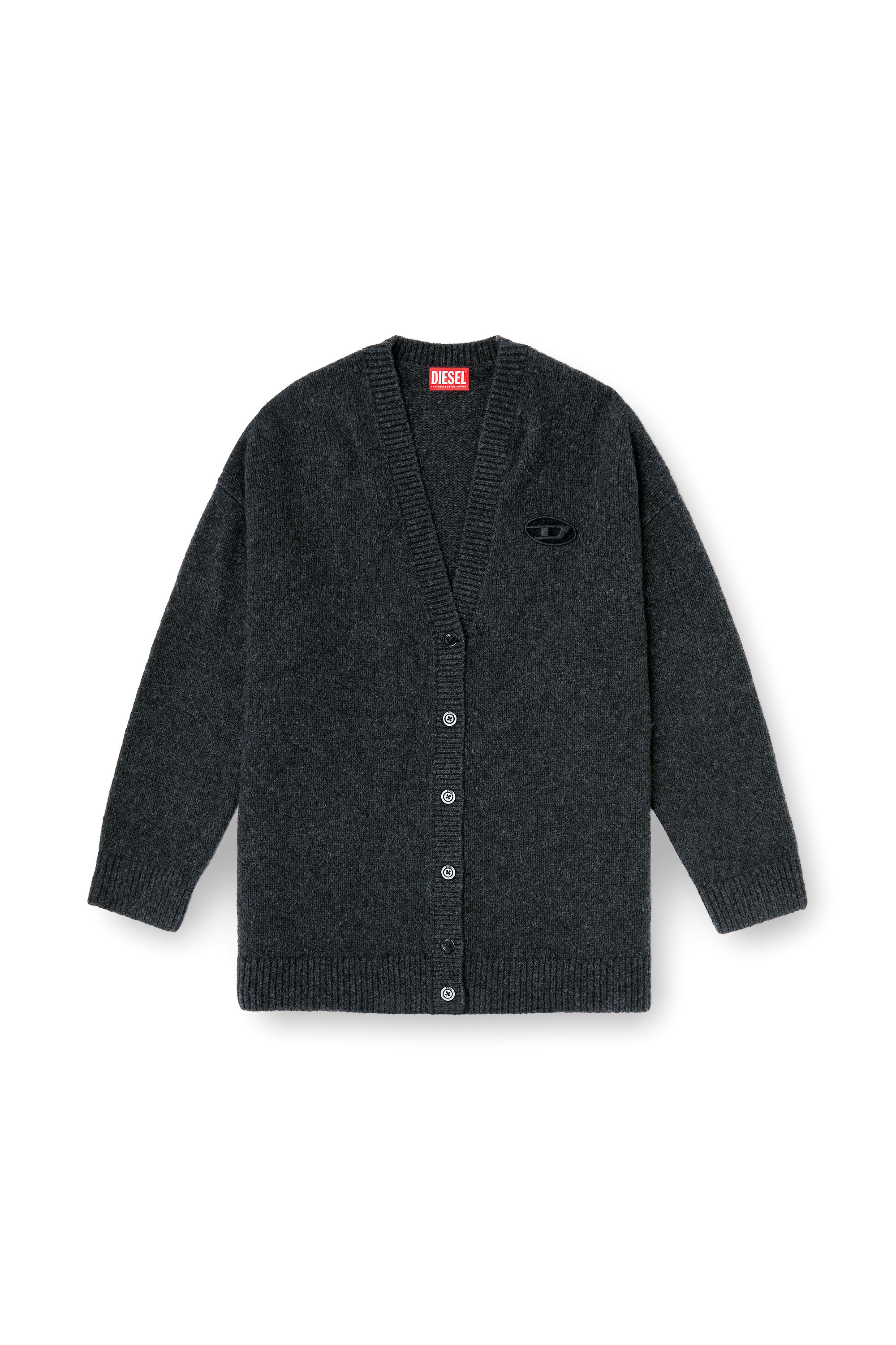 Diesel - M-AREELA, Cardigan en m&eacute;lange de laine et d'alpaga Femme in Polychrome - 3