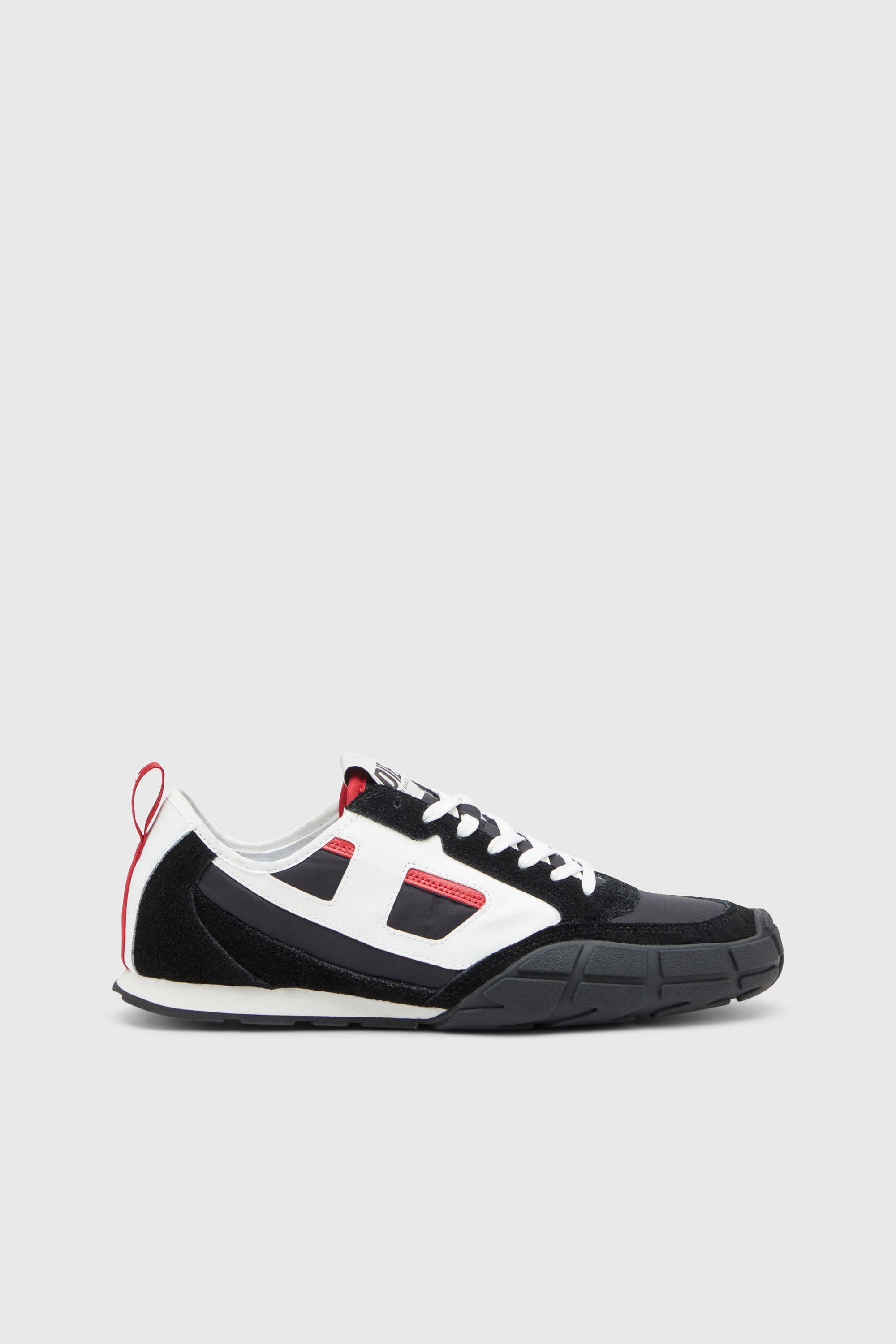 Diesel - S-PAGODHA LOW, S-Pagodha-Sneakers en cuir, su&egrave;de et tissu ind&eacute;chirable Homme in Polychrome - 1