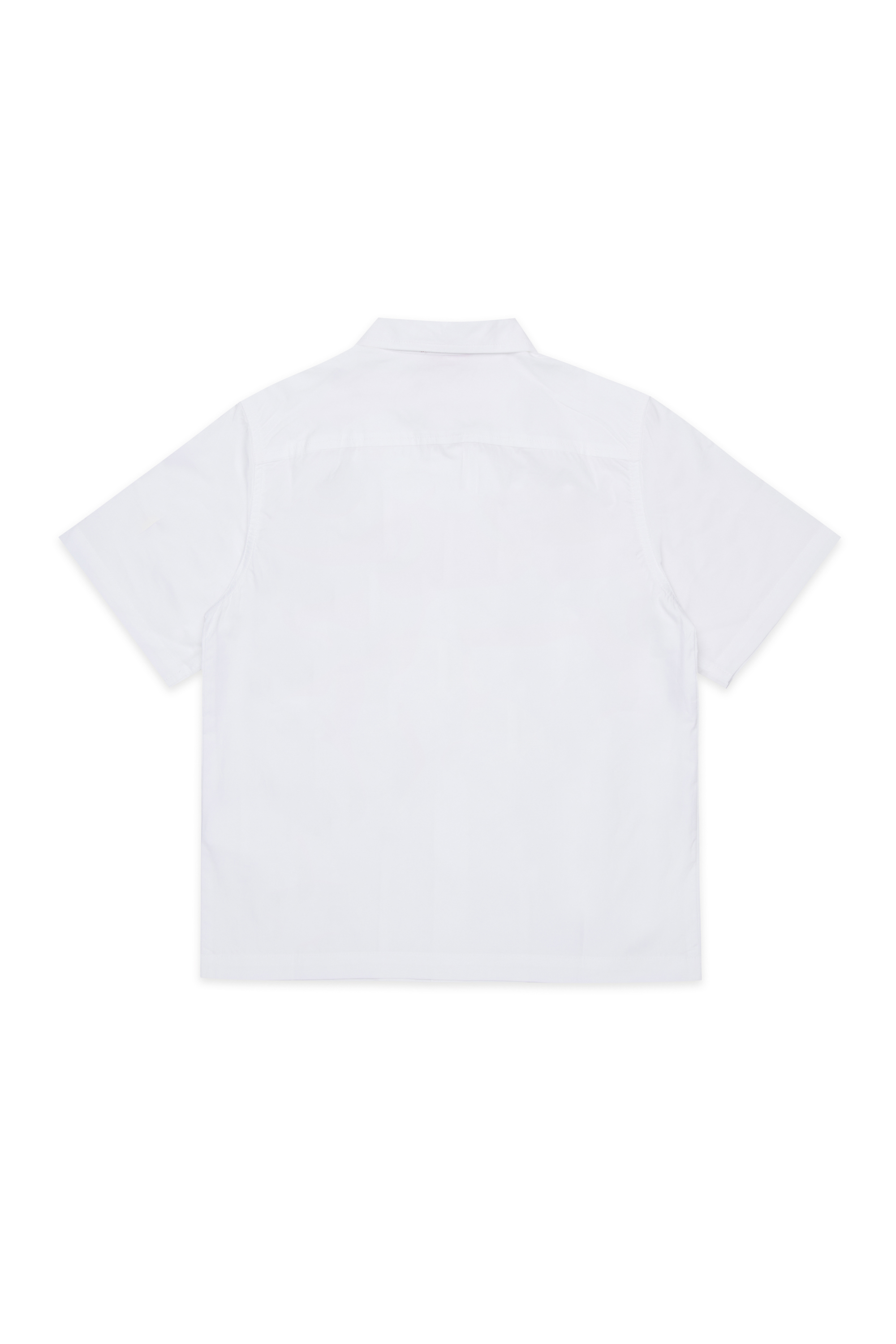 Diesel - MCDRID, Chemise en coton &agrave; manches courtes Homme in Blanc - 2