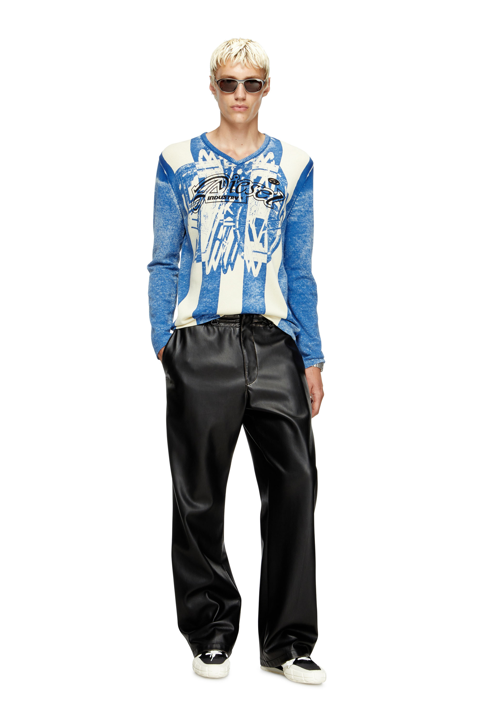 Diesel - K-OLIBA-V, Pull à rayures, imprimé à l'intérieur Mixte in Polychrome - 1