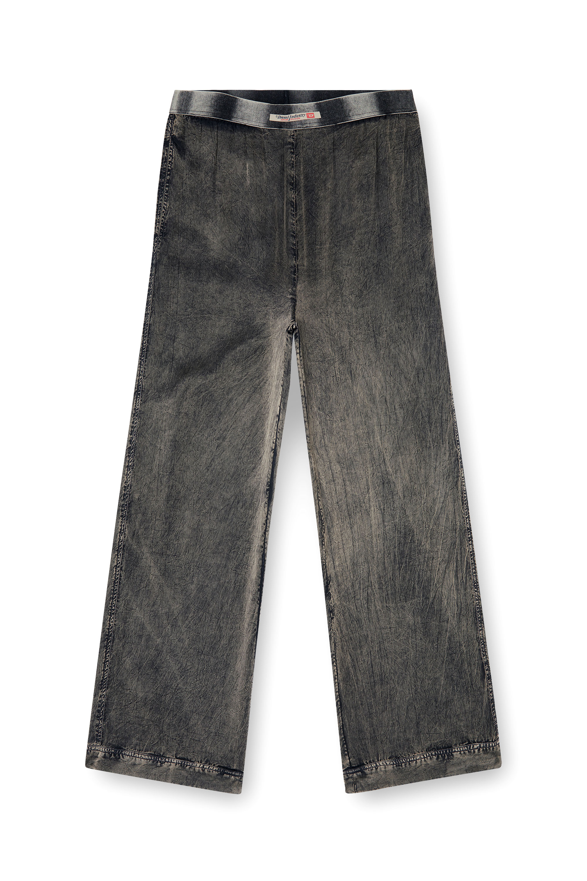 Diesel - ZAYNE-DNM, Pantalon en viscose &agrave; la coupe fluide Homme in Gris - 3