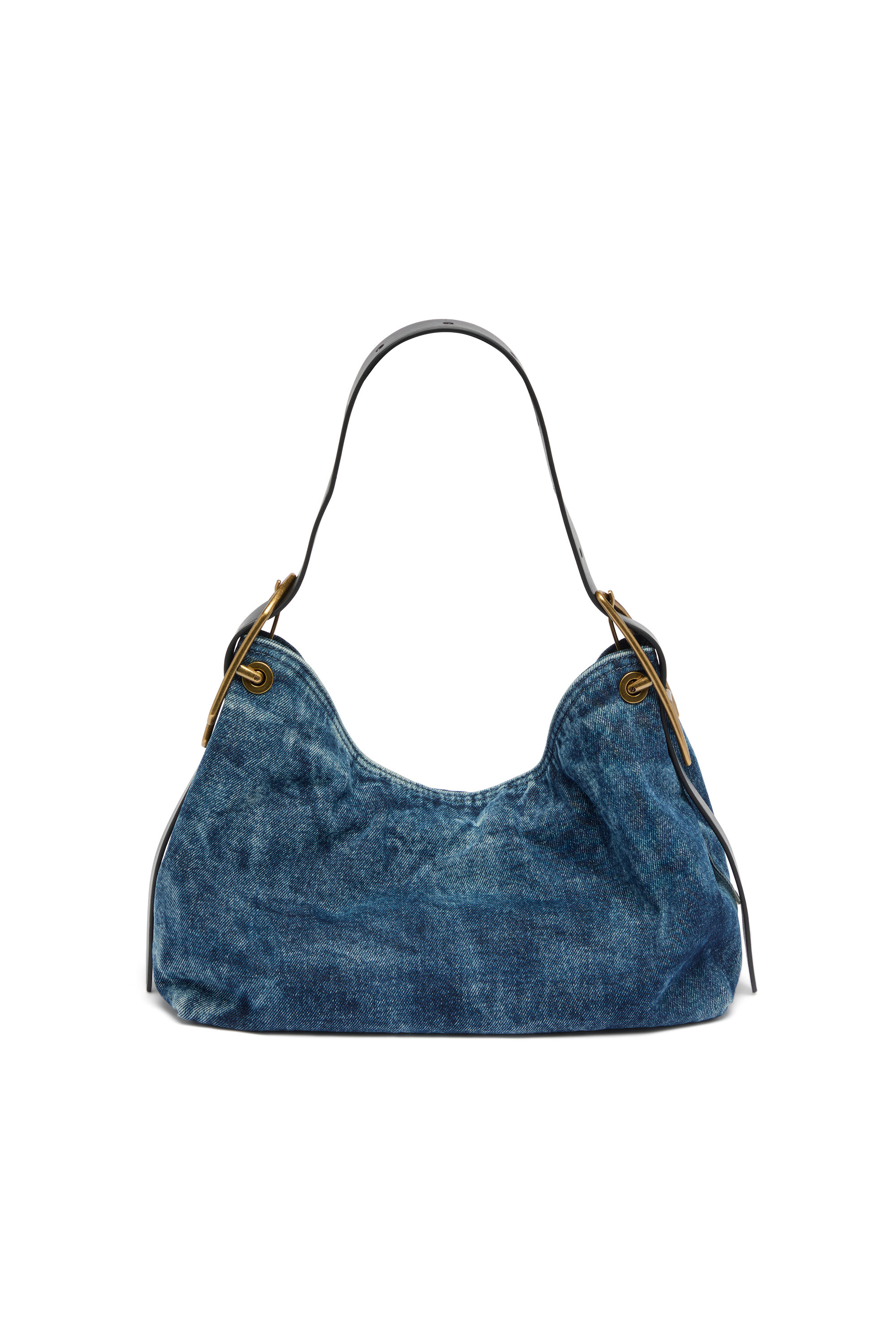 Diesel - D-LINE HOBO S, D-Line-Sac &agrave; bandouli&egrave;re en denim Femme in Bleu - 3