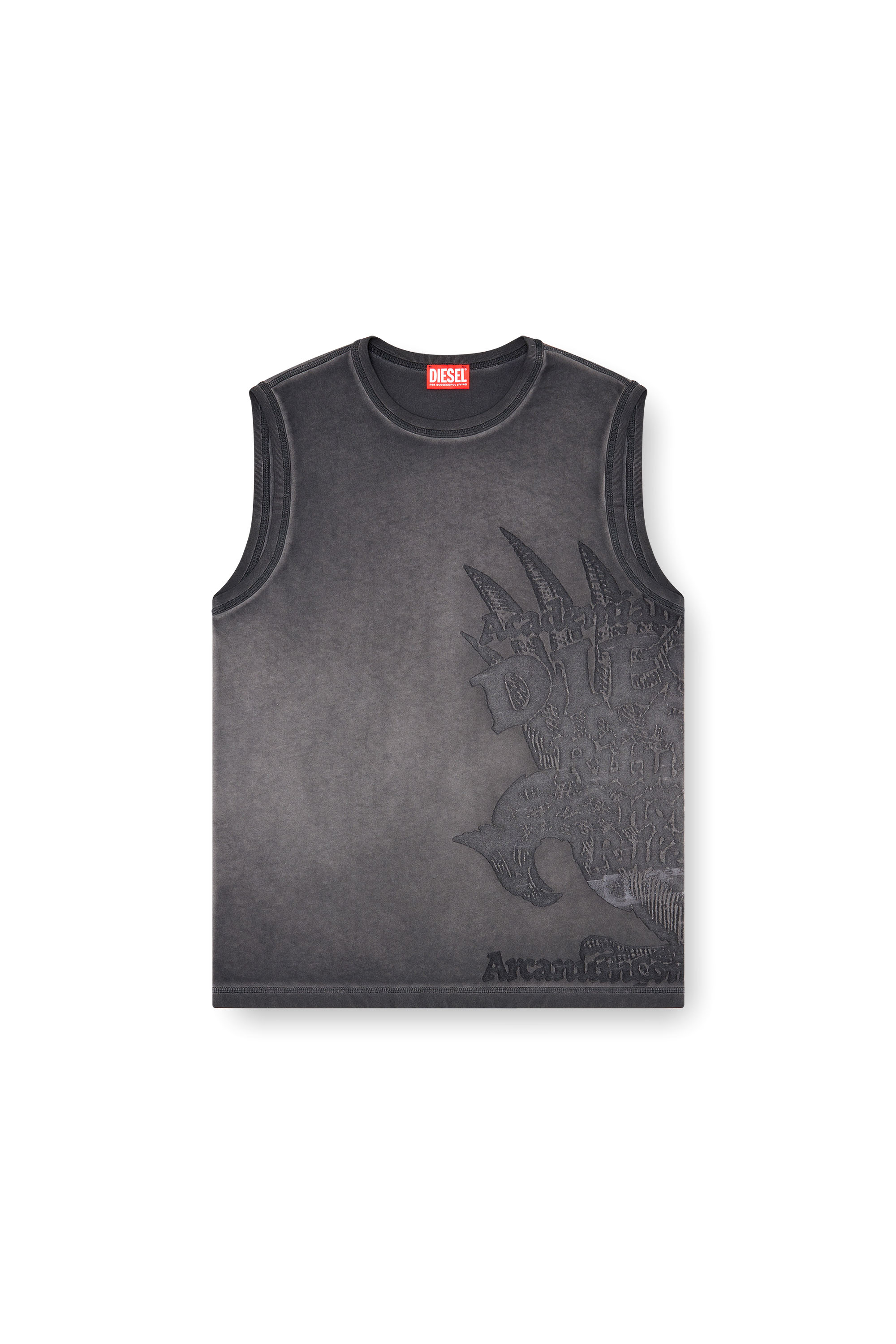 Diesel - T-RAWBISCO, D&eacute;bardeur sans manches avec graphismes emboss&eacute;s Homme in ToBeDefined - 3