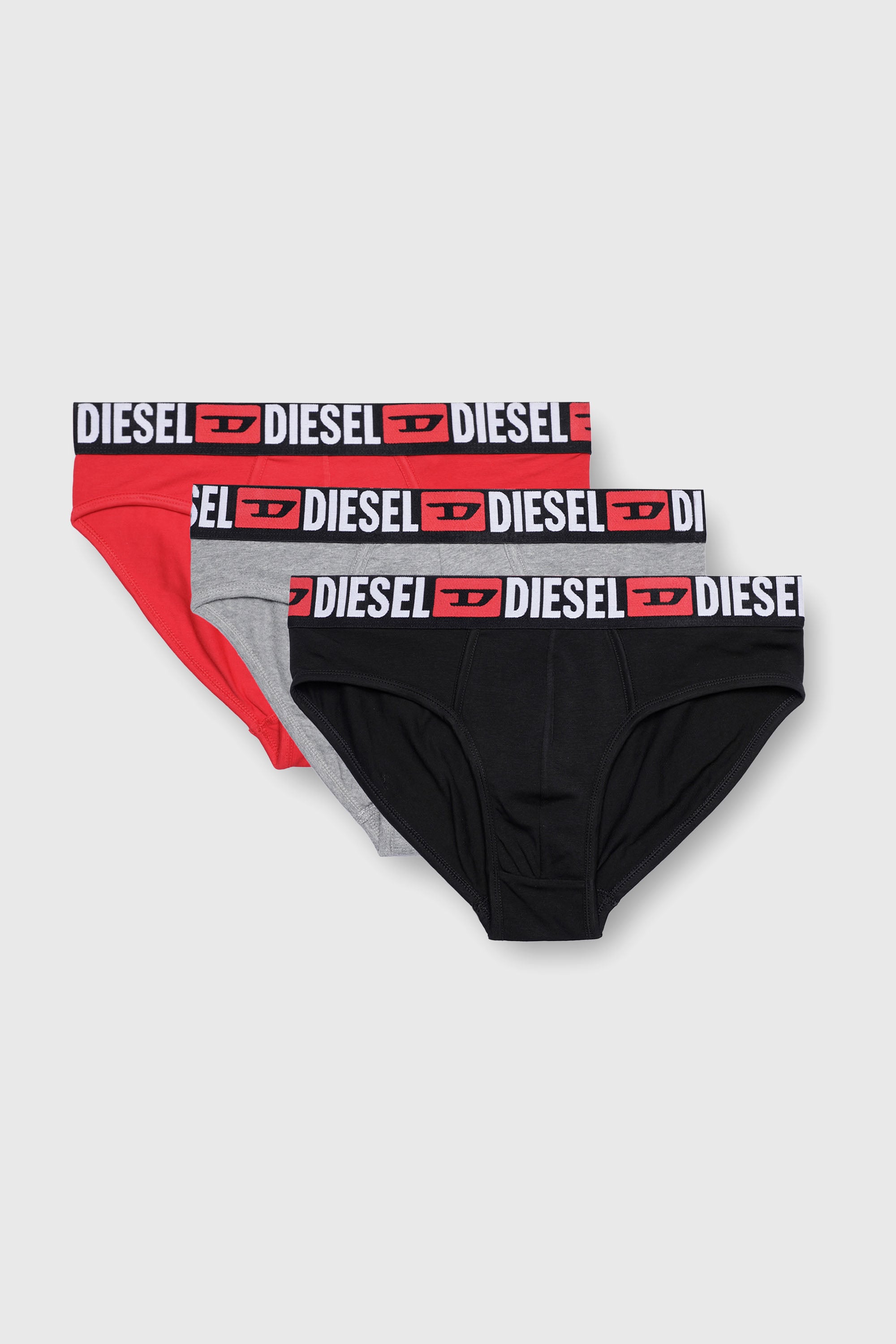 Diesel - UMBR-ANDRETHREEPACK, Lot de trois slips unis Homme in Polychrome - 1