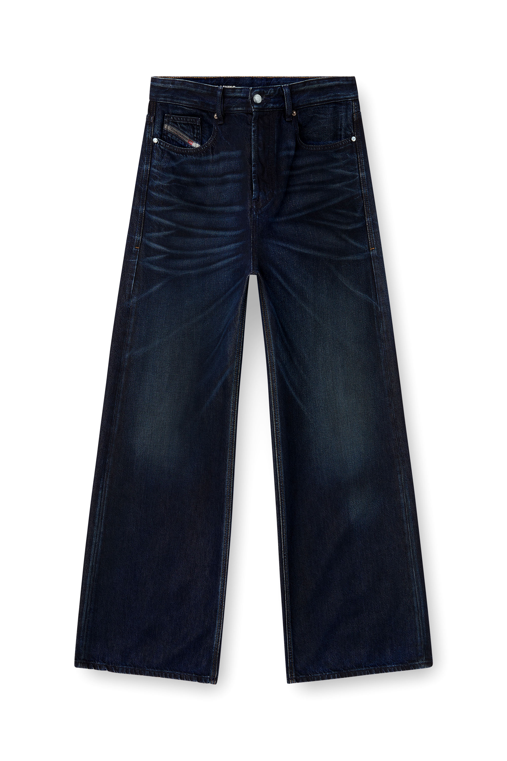 Diesel - Relaxed Jeans D-Rise 09N21 Homme, Bleu Foncé - Image 2