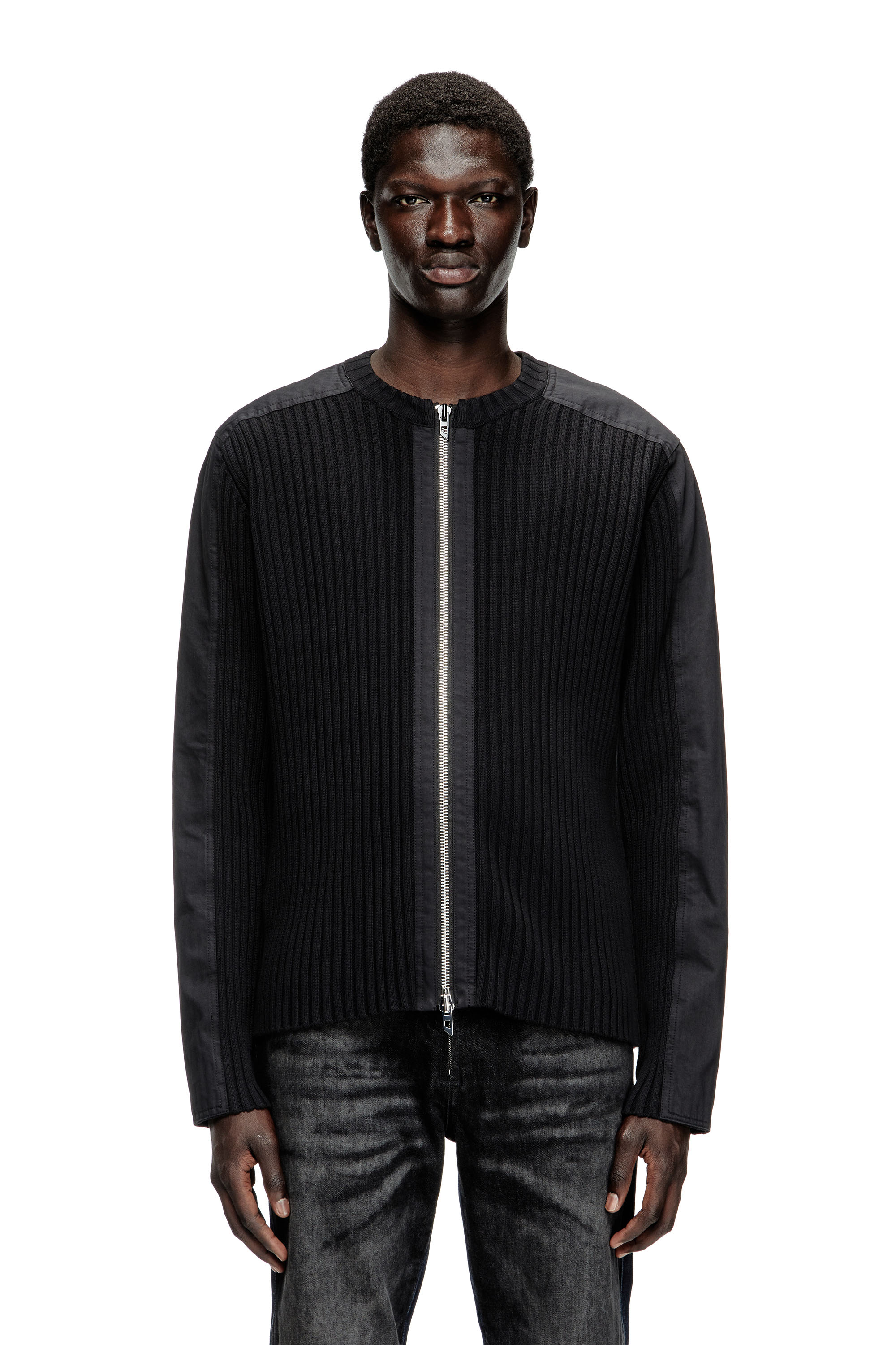 Diesel - K-MATTY, Cardigan zippé avec empiècements utilitaires Homme in ToBeDefined - 1