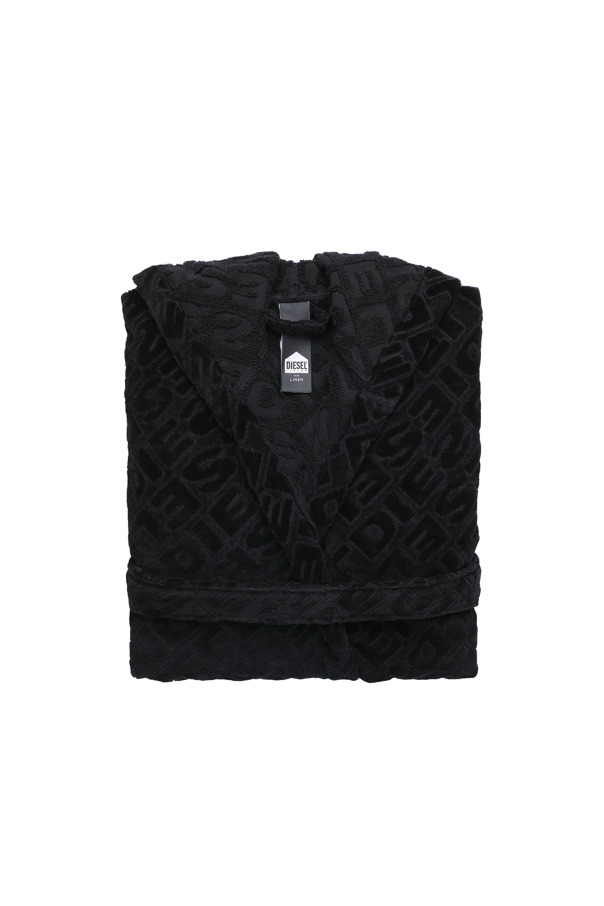 Diesel - ACC  3DLOGO     CAP XXL, Peignoir à capuche 3D LOGO, XXL Mixte in Noir - 1