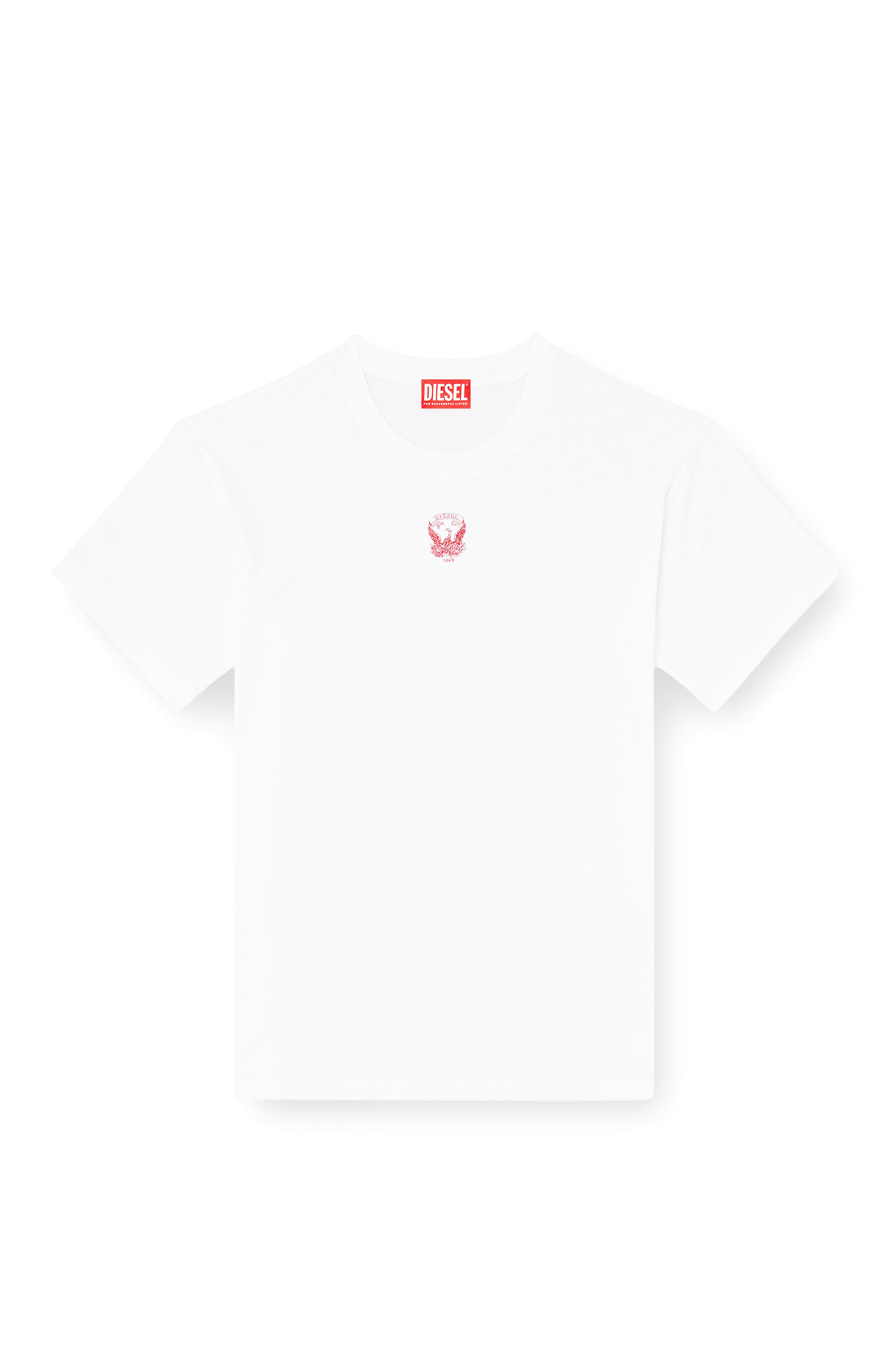 Diesel - T-NORM-T13, Sweat-shirt avec phénix brodé Homme in Blanc - 2