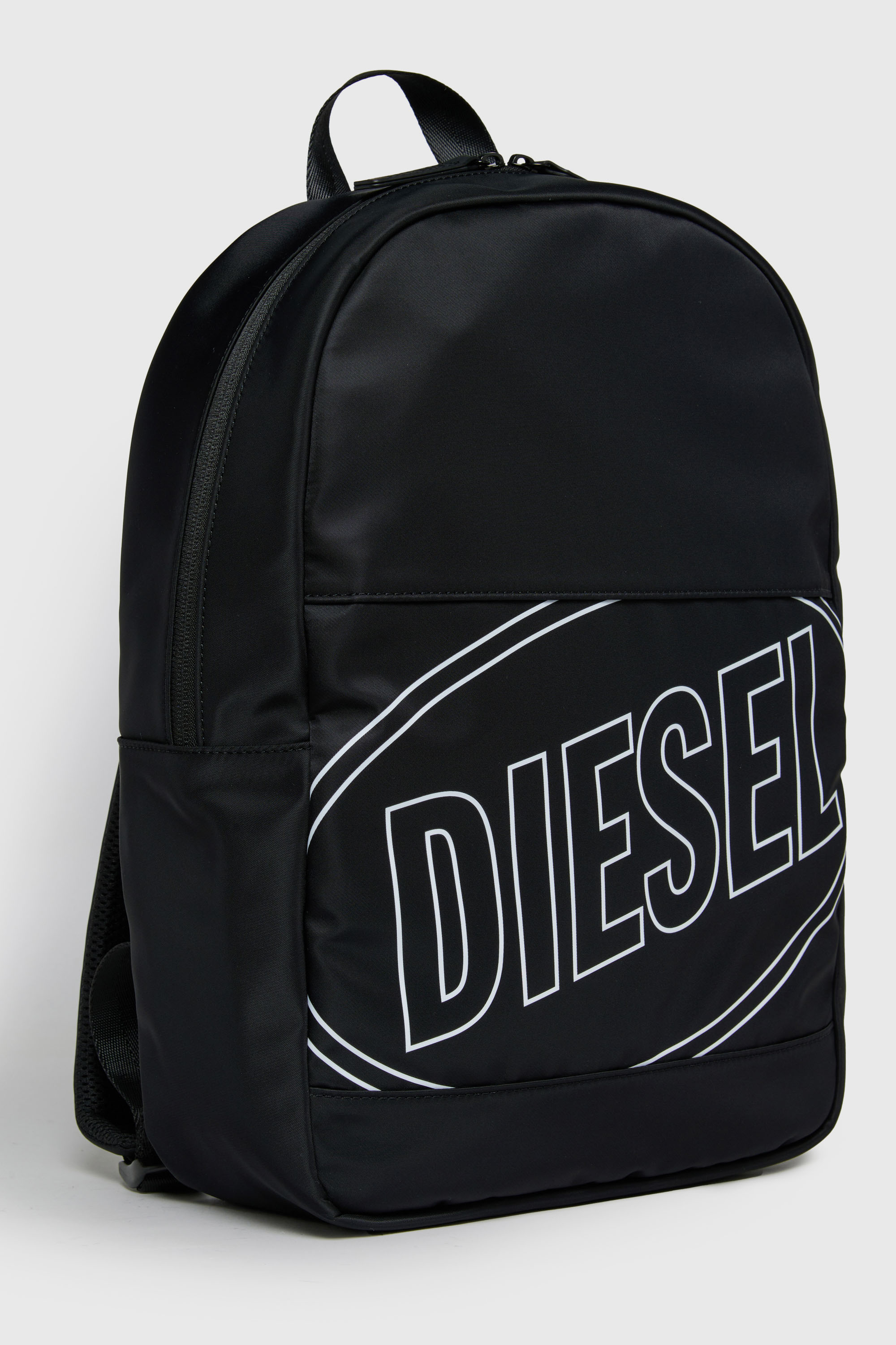 Diesel - WCIRCLE, WCIRCLE - Sac &agrave; dos en nylon avec logo imprim&eacute; Homme in Noir - 3