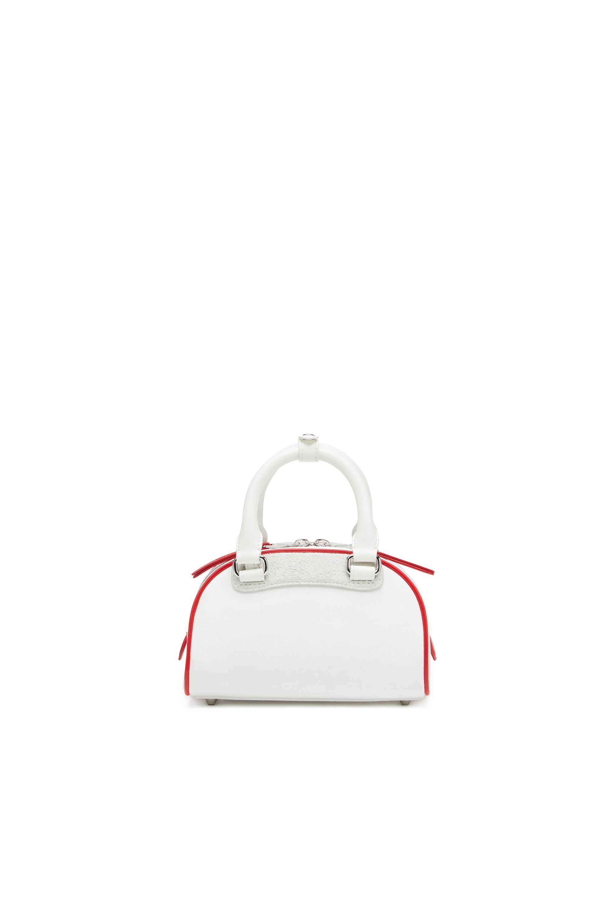 Diesel - 1DR DOME CROSSBODY, 1DR Dome-Mini sac bowling color-block Femme in Blanc - 2
