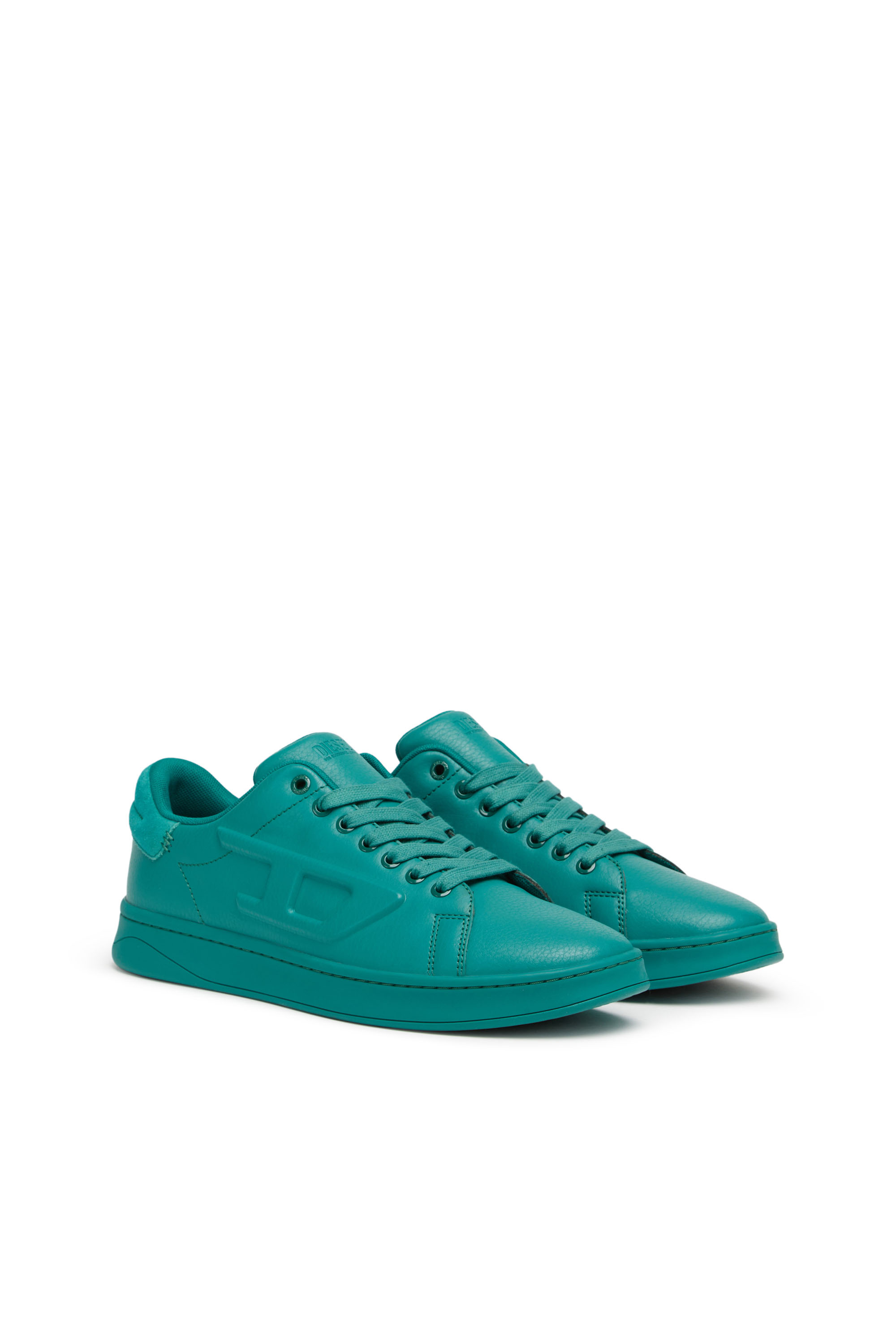 Diesel - S-ATHENE LOW, S-Athene Low-Sneakers avec logo D emboss&eacute; Homme in Vert - 2