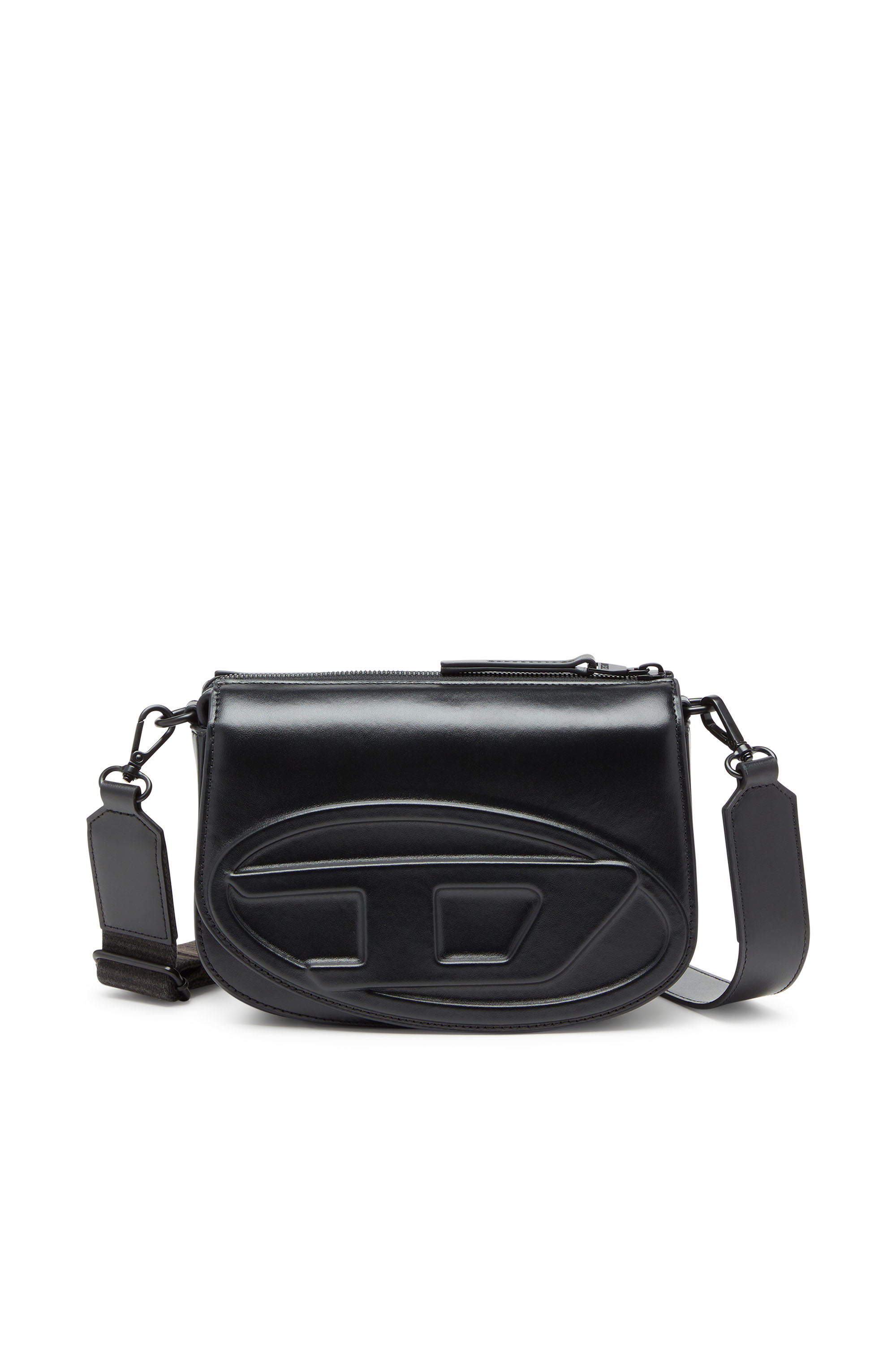 Diesel - 1DR CAMERA BAG, 1DR-Sac Camera en cuir premium Homme in Noir - 1