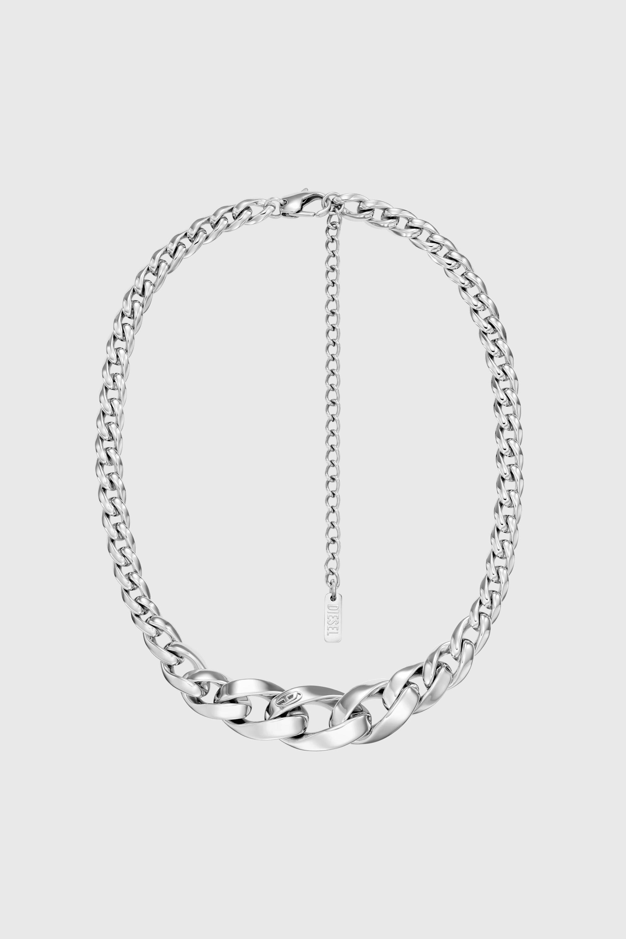 Diesel - DX1720040, Collier cha&icirc;ne en acier inoxydable Mixte in Gris argent&eacute; - 1