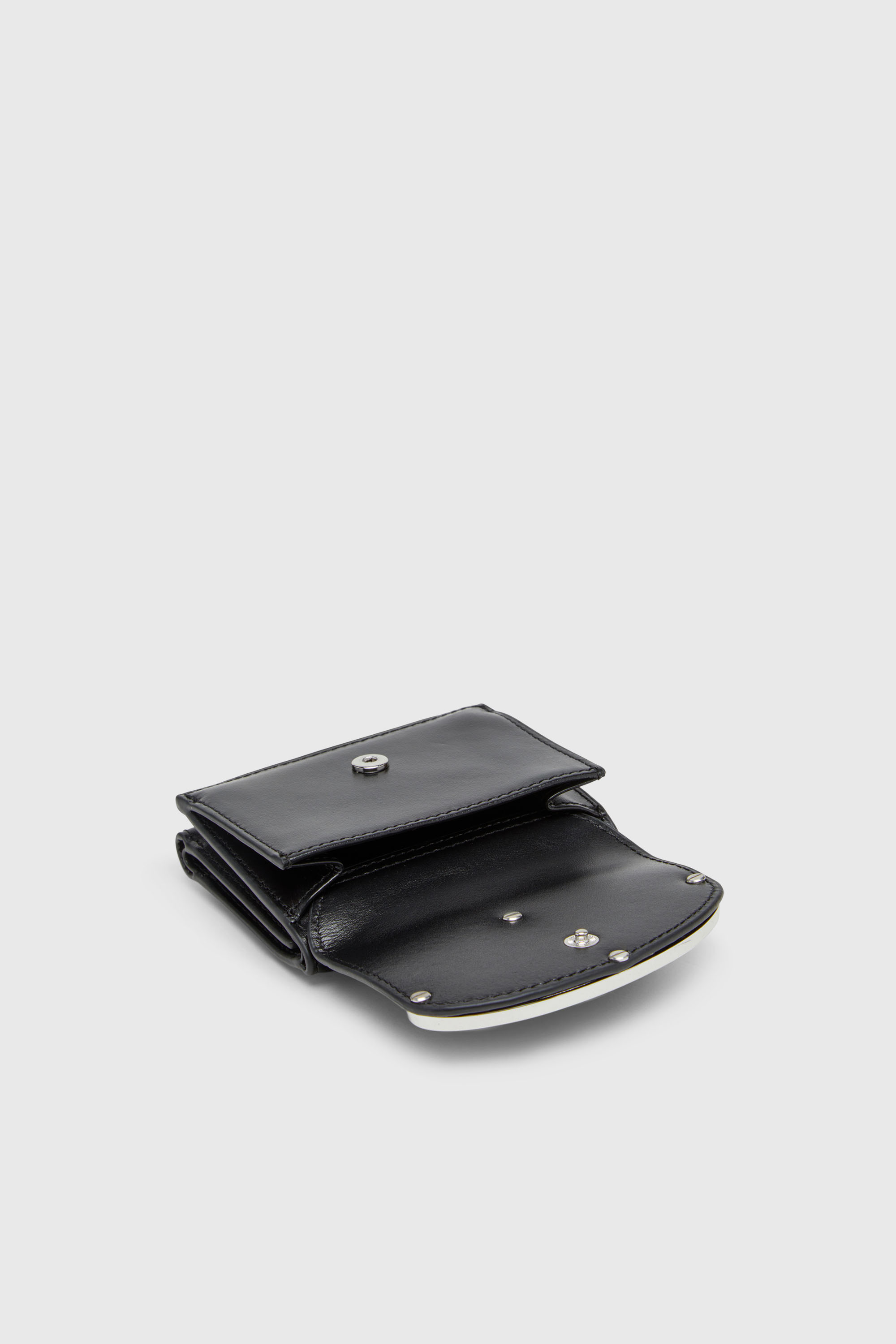 Diesel - 1DR TRI FOLD COIN XS II, Portefeuille en cuir &agrave; trois volets Femme in Noir - 4