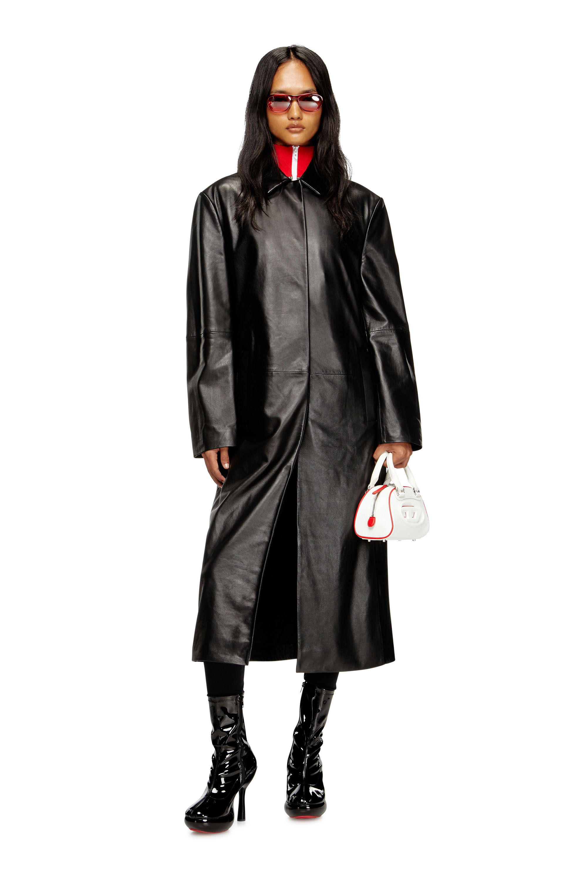 D-LAKE PLATFORM MIDB ZIP  STRETCH, Noir