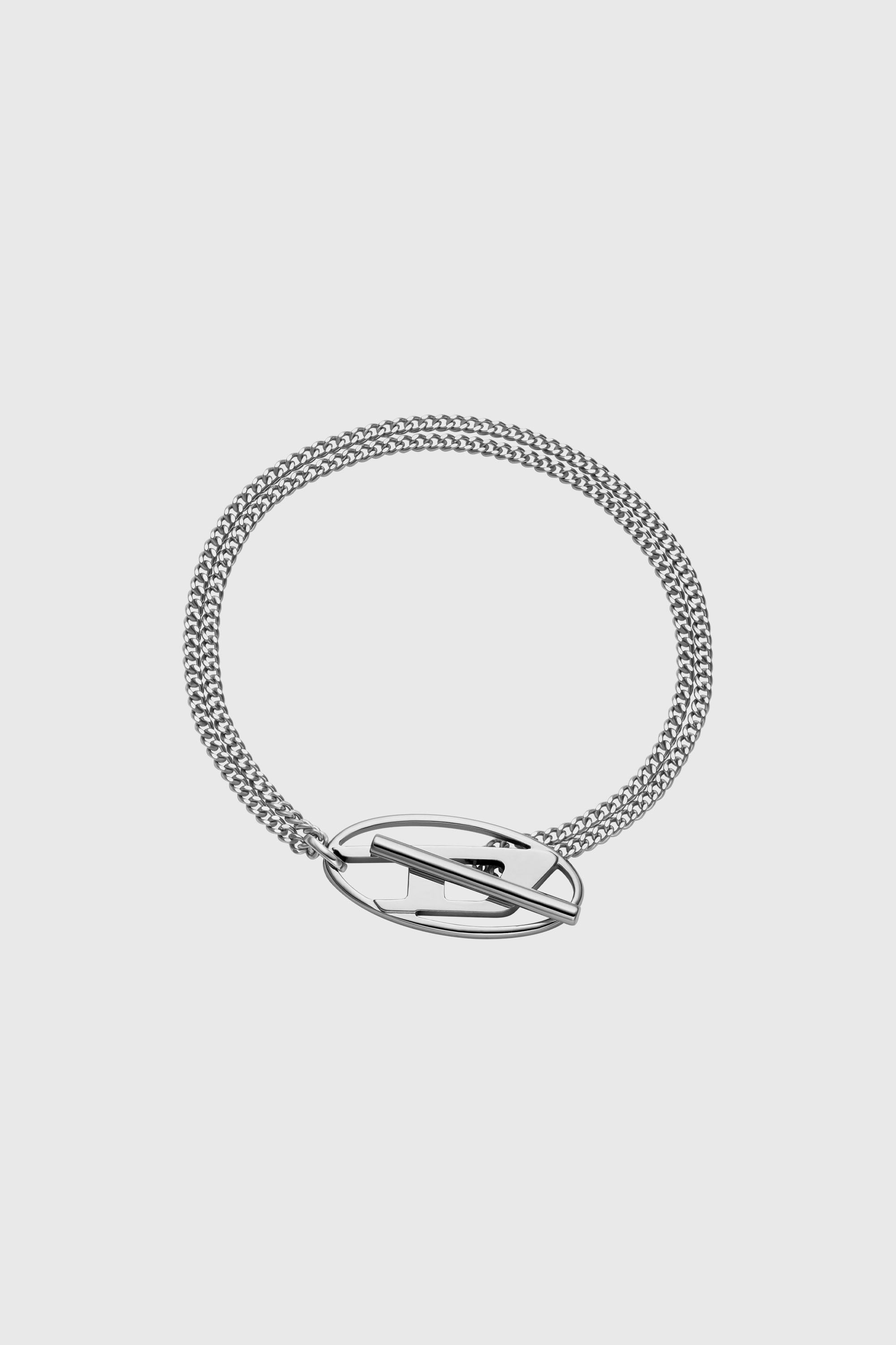 Diesel - DX1535040, Bracelet cha&icirc;ne en acier inoxydable Mixte in Gris argent&eacute; - 1