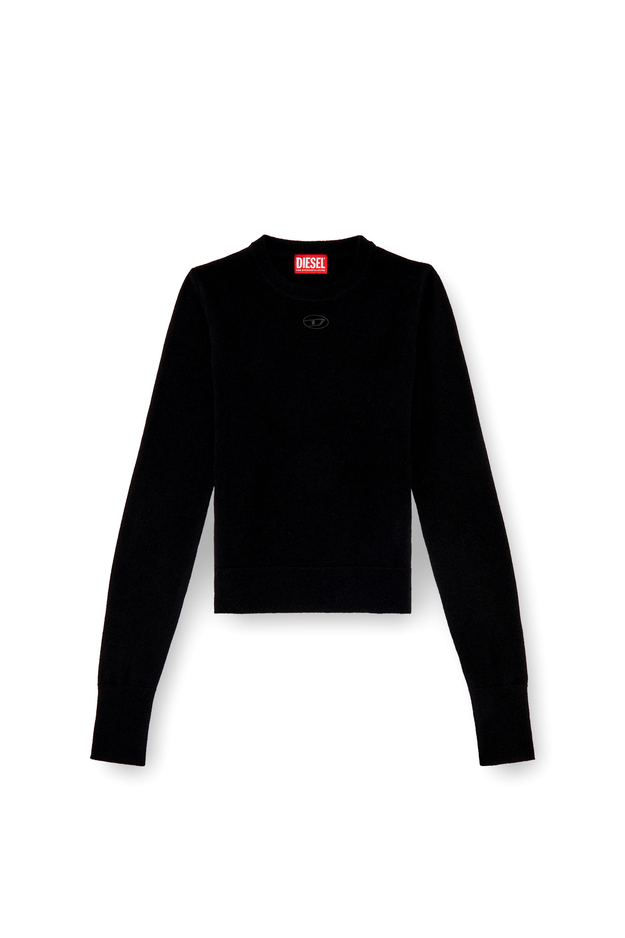 Diesel - M-AREESAX, Top en laine et cachemire Femme in Noir - 3
