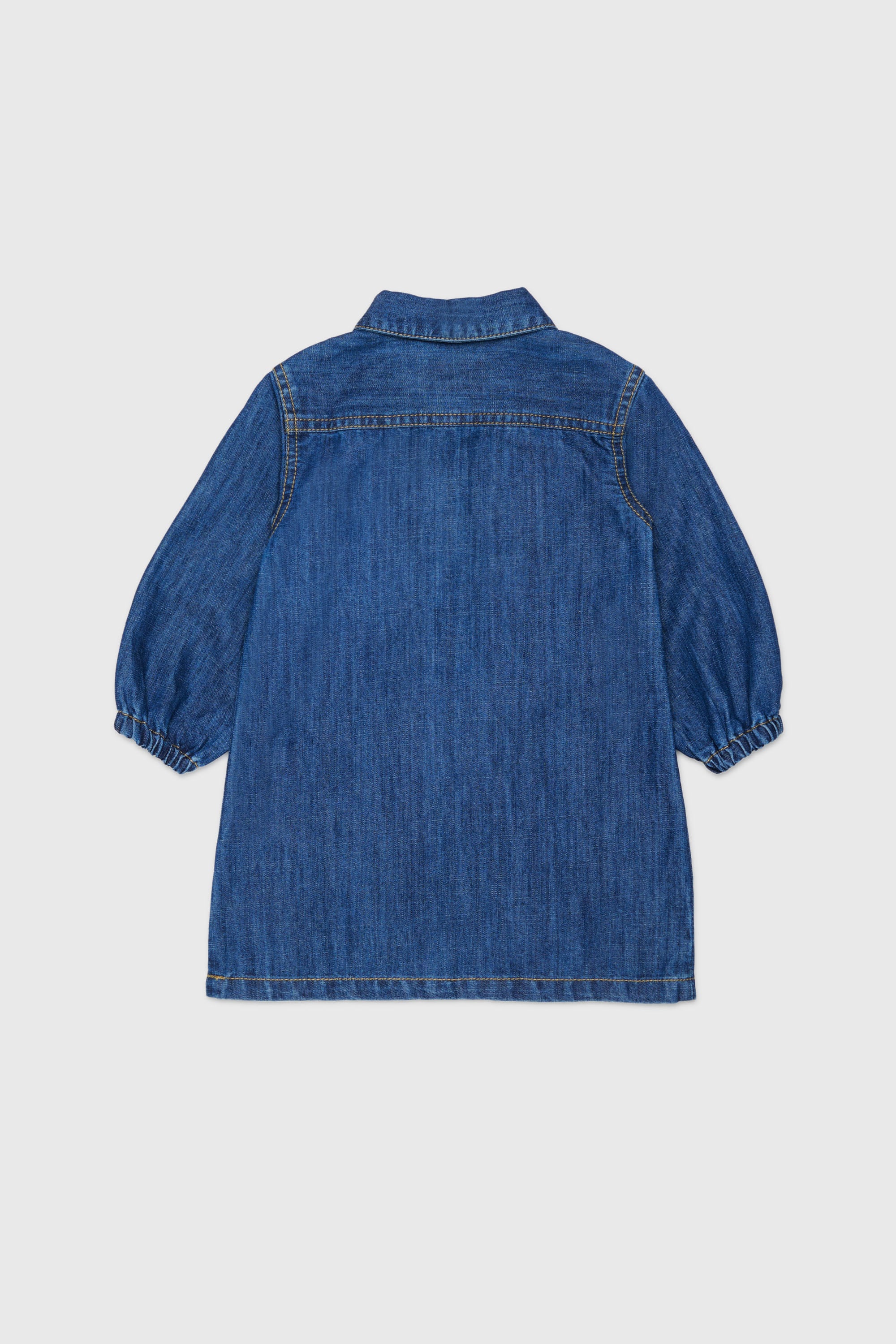 Diesel - DELBIB, Robe-chemise en denim avec broderie logo Oval D Femme in Bleu - 2
