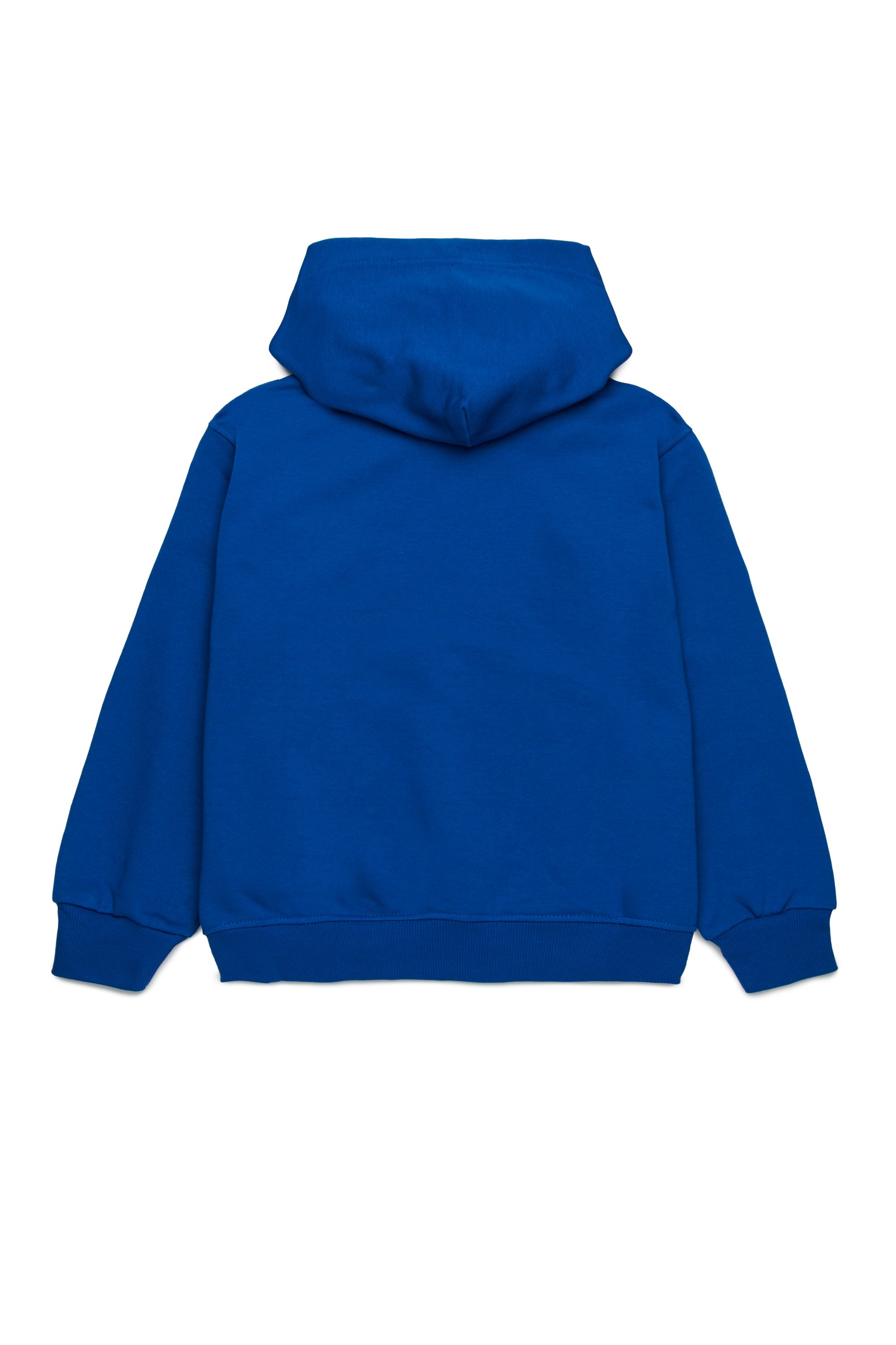 Diesel - SGINNHOODL5 OVER, Sweat-shirt à capuche avec logo taché Homme in Bleu - 2