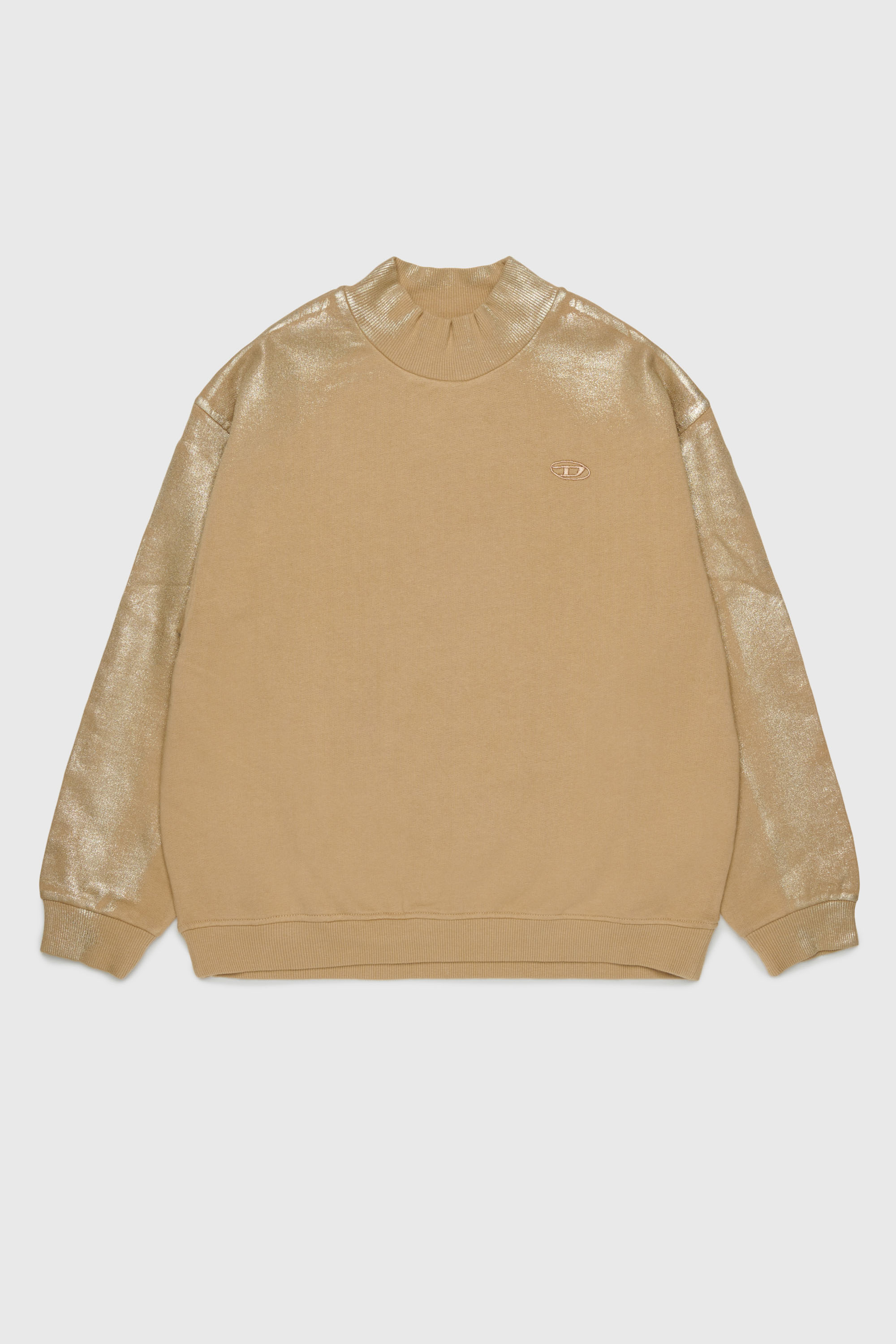 Sweat-shirt avec manches effet m&eacute;tallis&eacute;