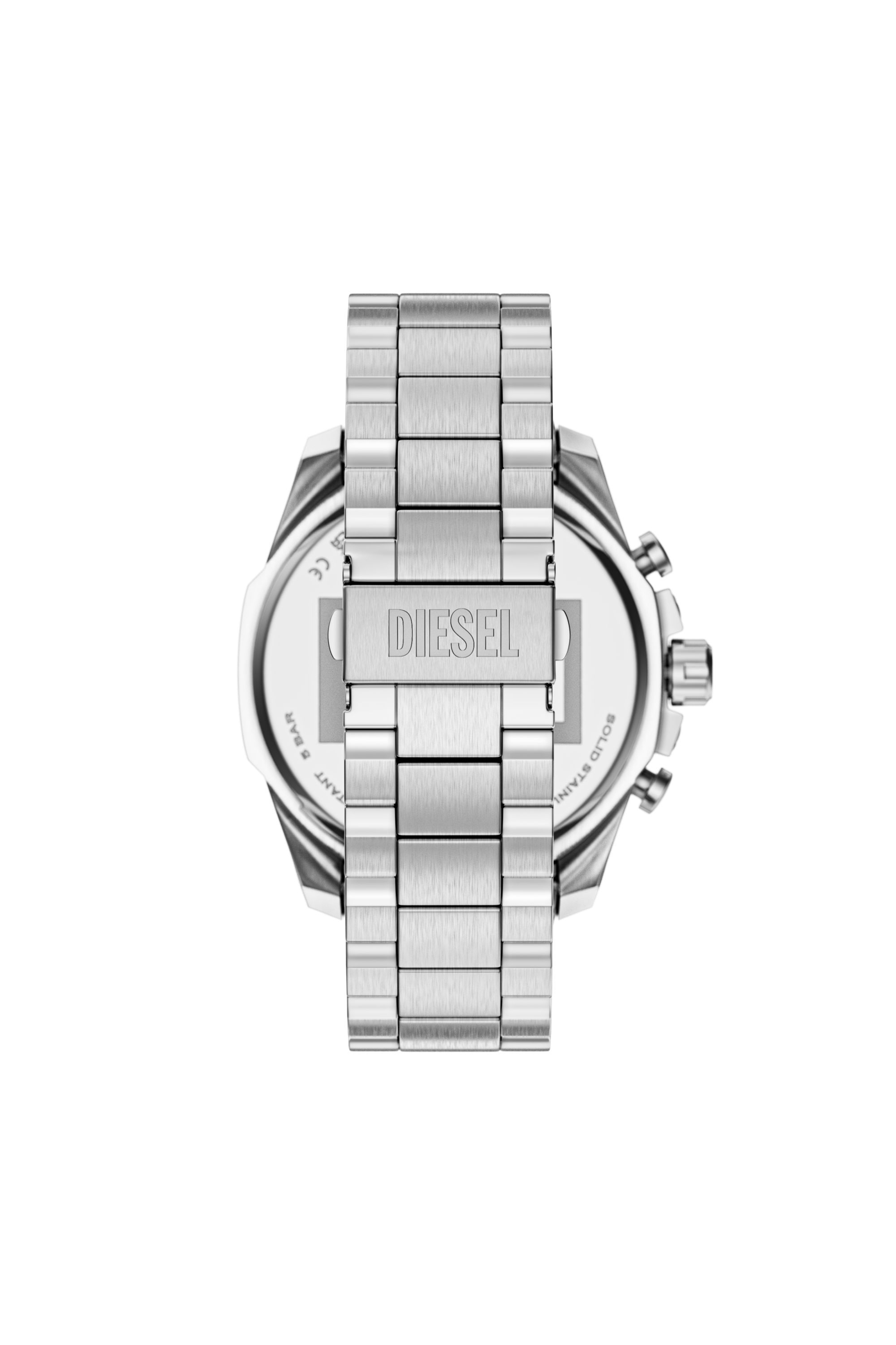 Diesel - DZ4702 WATCH, Montre Mega Chief Slim en acier inoxydable Homme in Gris argent&eacute; - 2