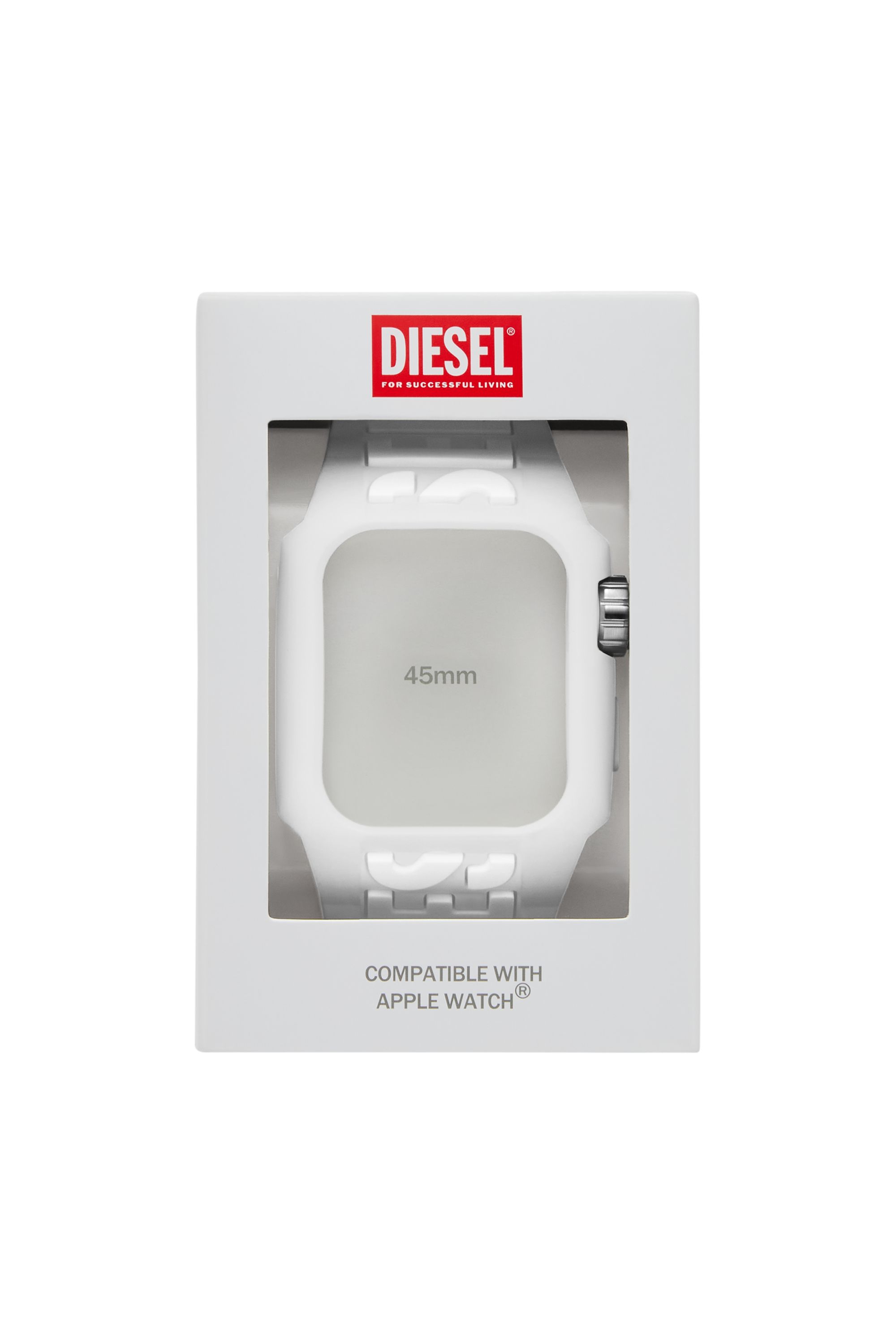 Diesel - DSS021, Bracelet Unibody en TPU blanc pour Apple Watch® Homme in Blanc - 2