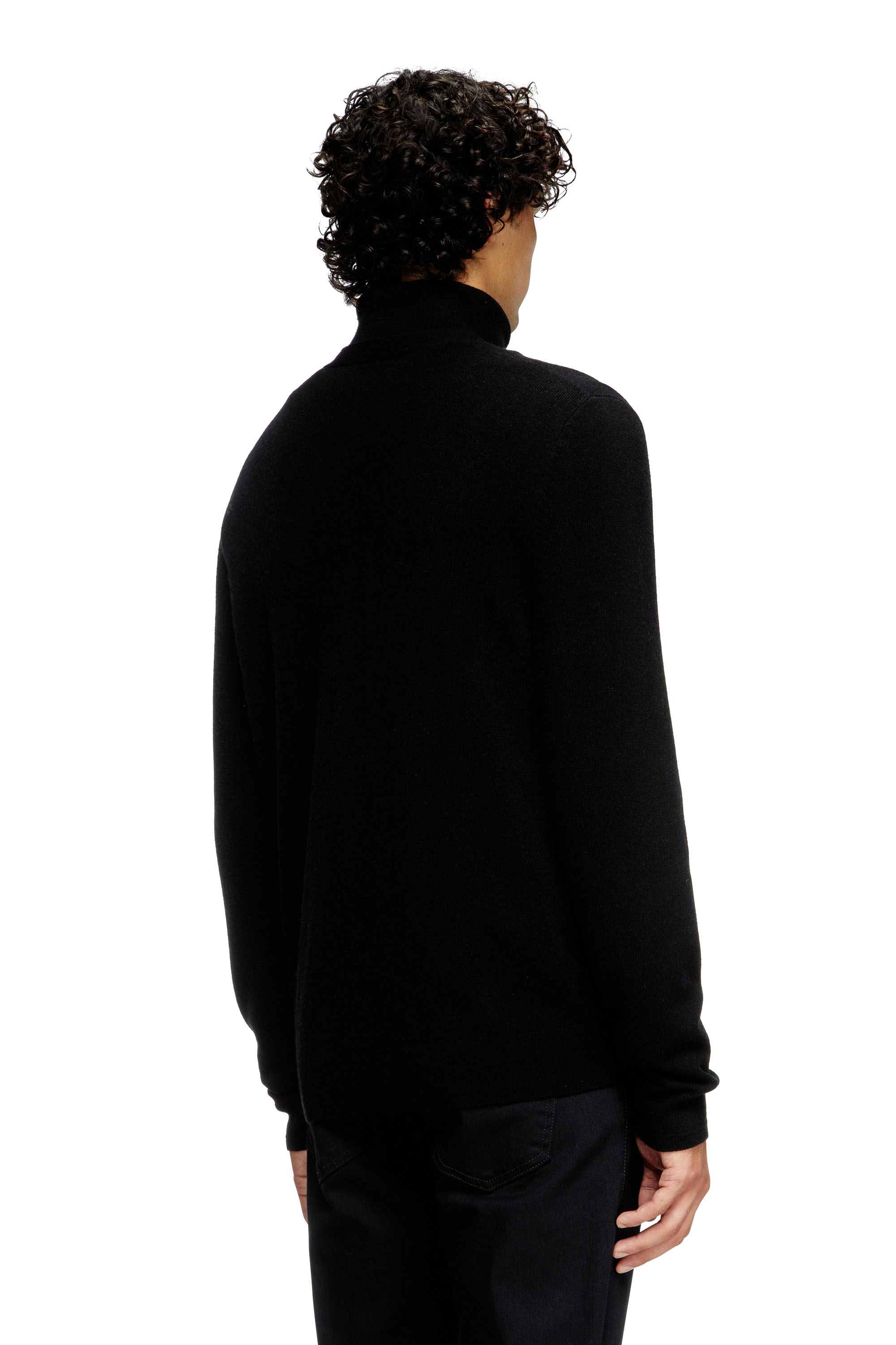 Diesel - K-ZANNIS, Cardigan en laine et cachemire Homme in Noir - 4