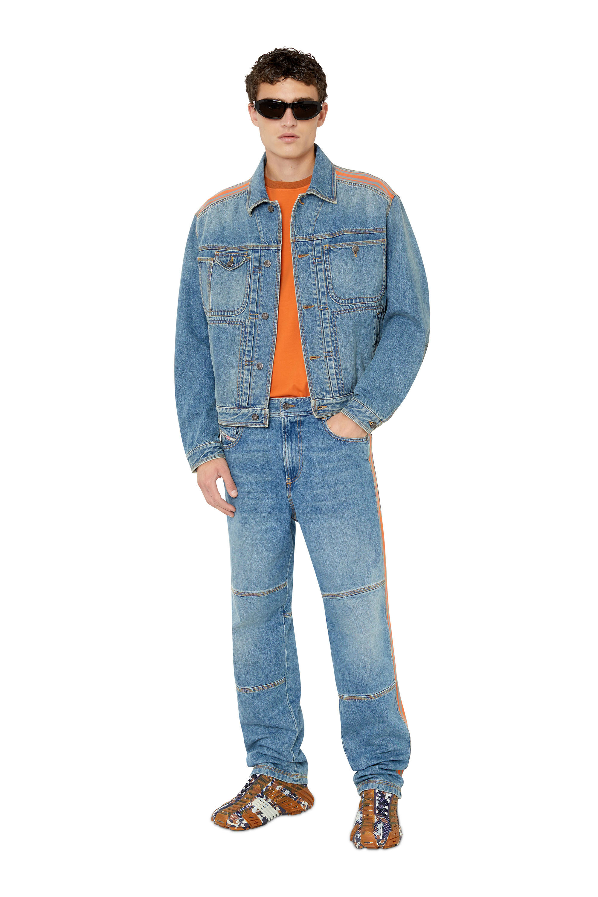 Diesel - D-Arbus 0EIAW Straight Jeans, Bleu moyen - Image 5