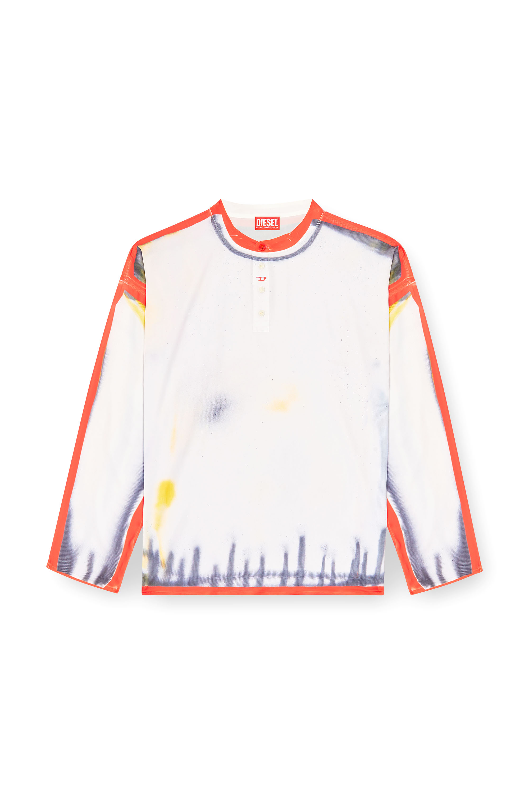 Diesel - T-OLAVI-A-SER-GRAFFITI-USA, Top Henley avec imprimé graffiti Mixte in Polychrome - 2