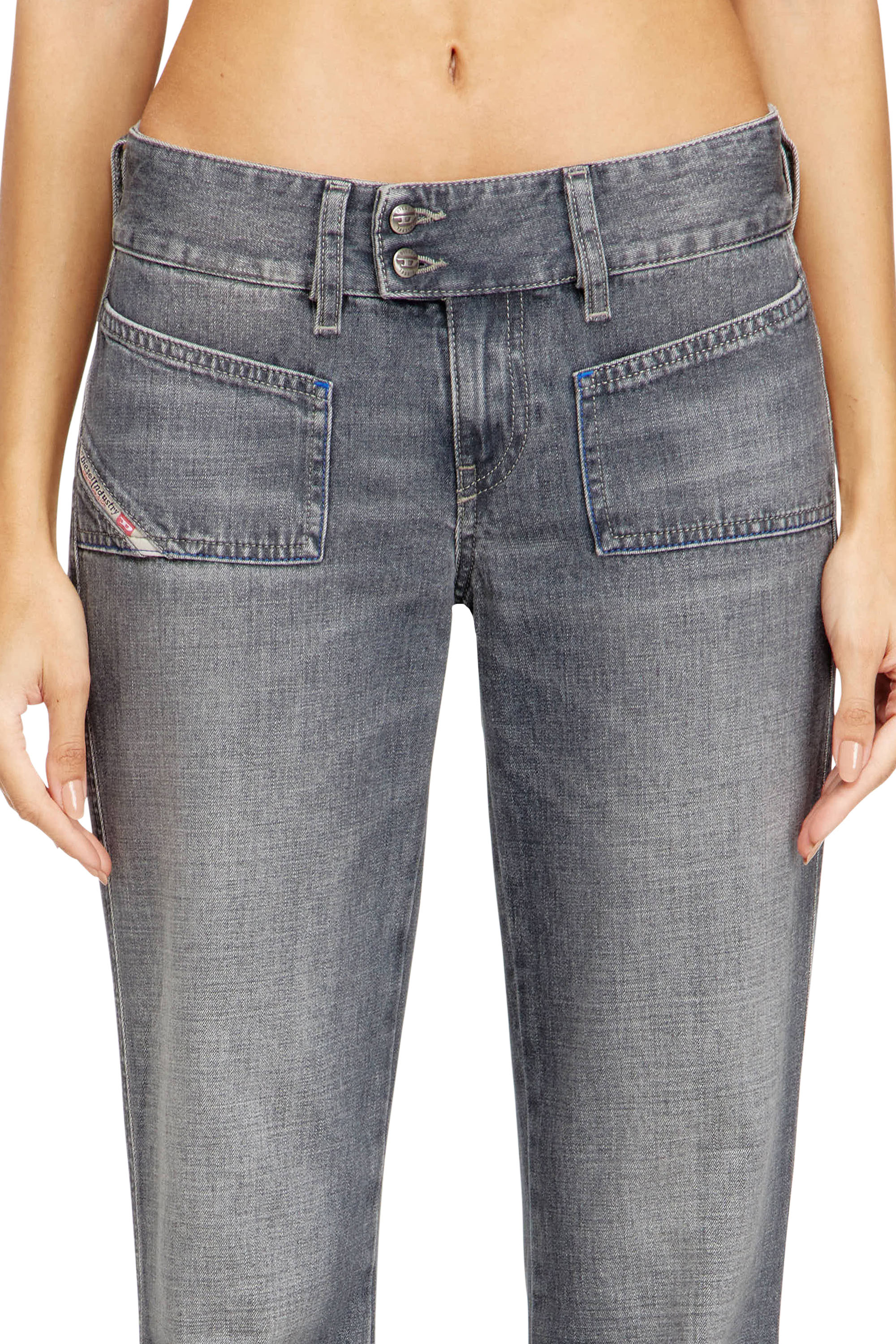 Diesel - Bootcut Jeans D-Hush 09N83 Femme, Gris - Image 4