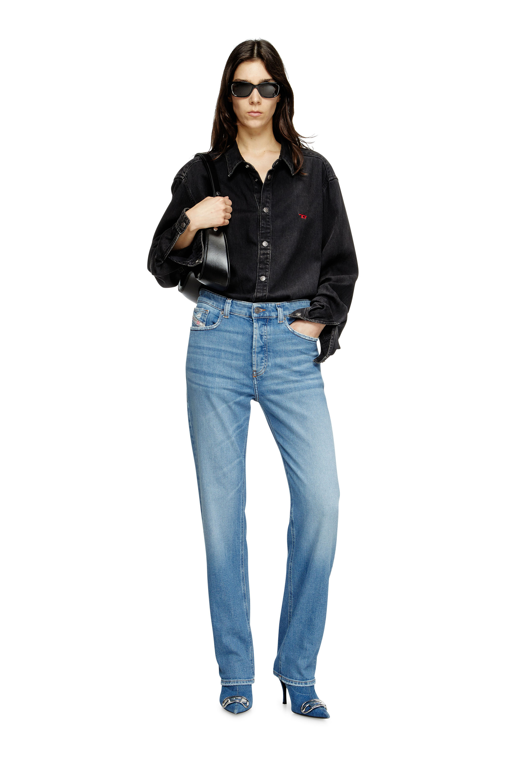 Diesel - Regular Jeans 1988 D-Ark 09M22 Femme, Bleu Clair - Image 2