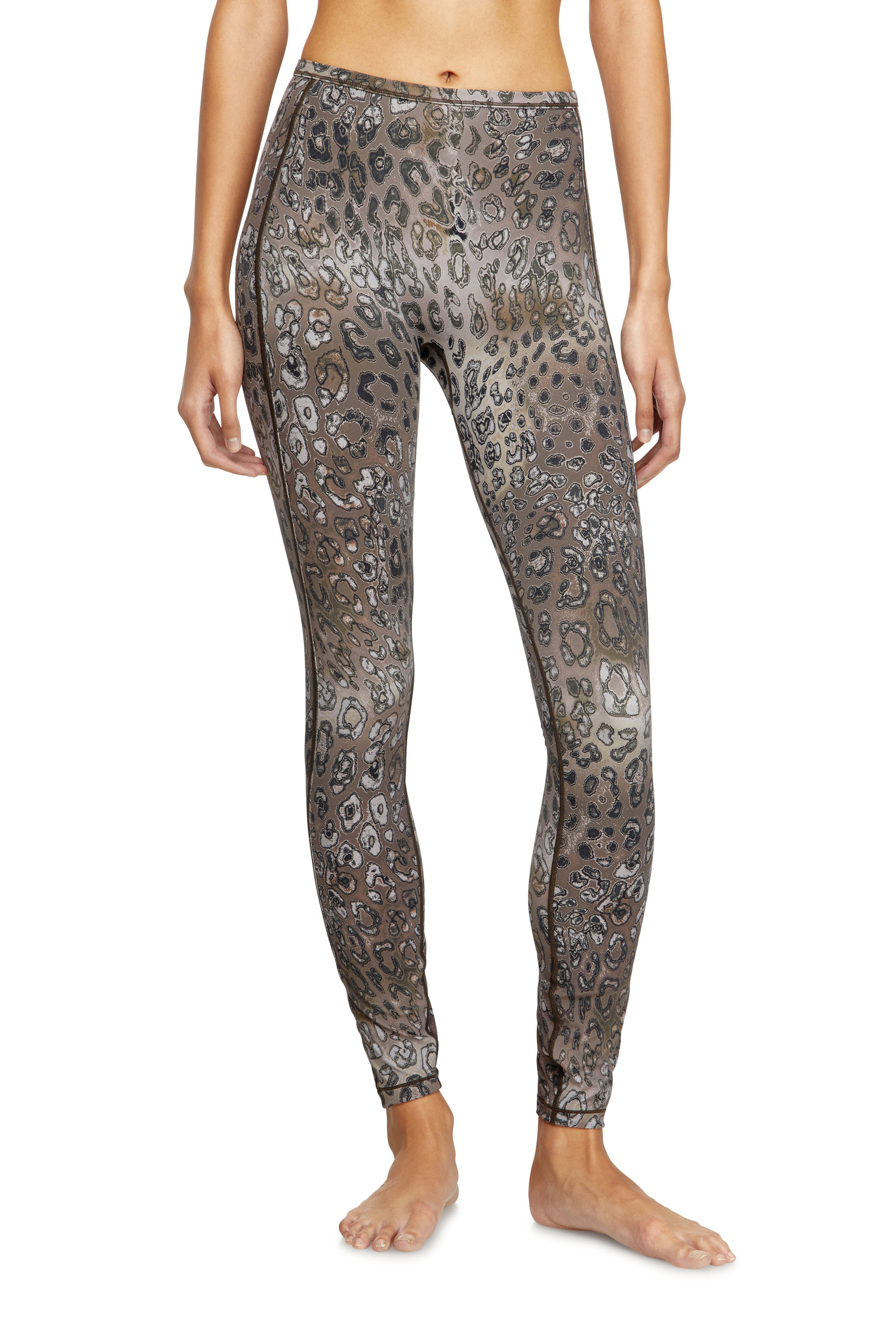 Diesel - MEREDITH-UTLT, Leggings en nylon imprimé léopard Femme in ToBeDefined - 2