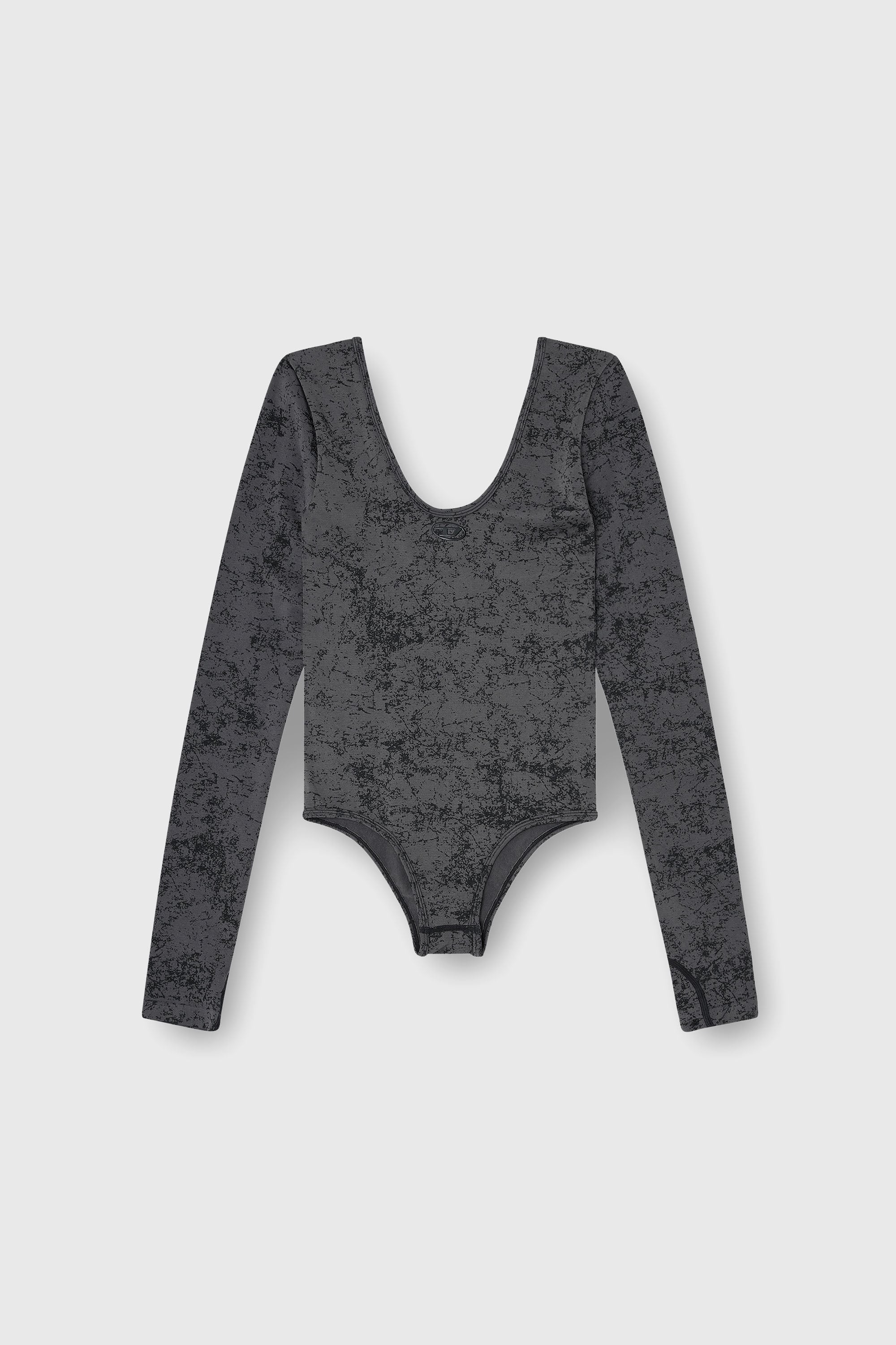 Diesel - IONNA-UTLT, Body &agrave; dos ouvert avec imprim&eacute; utilitaire Femme in Noir - 2