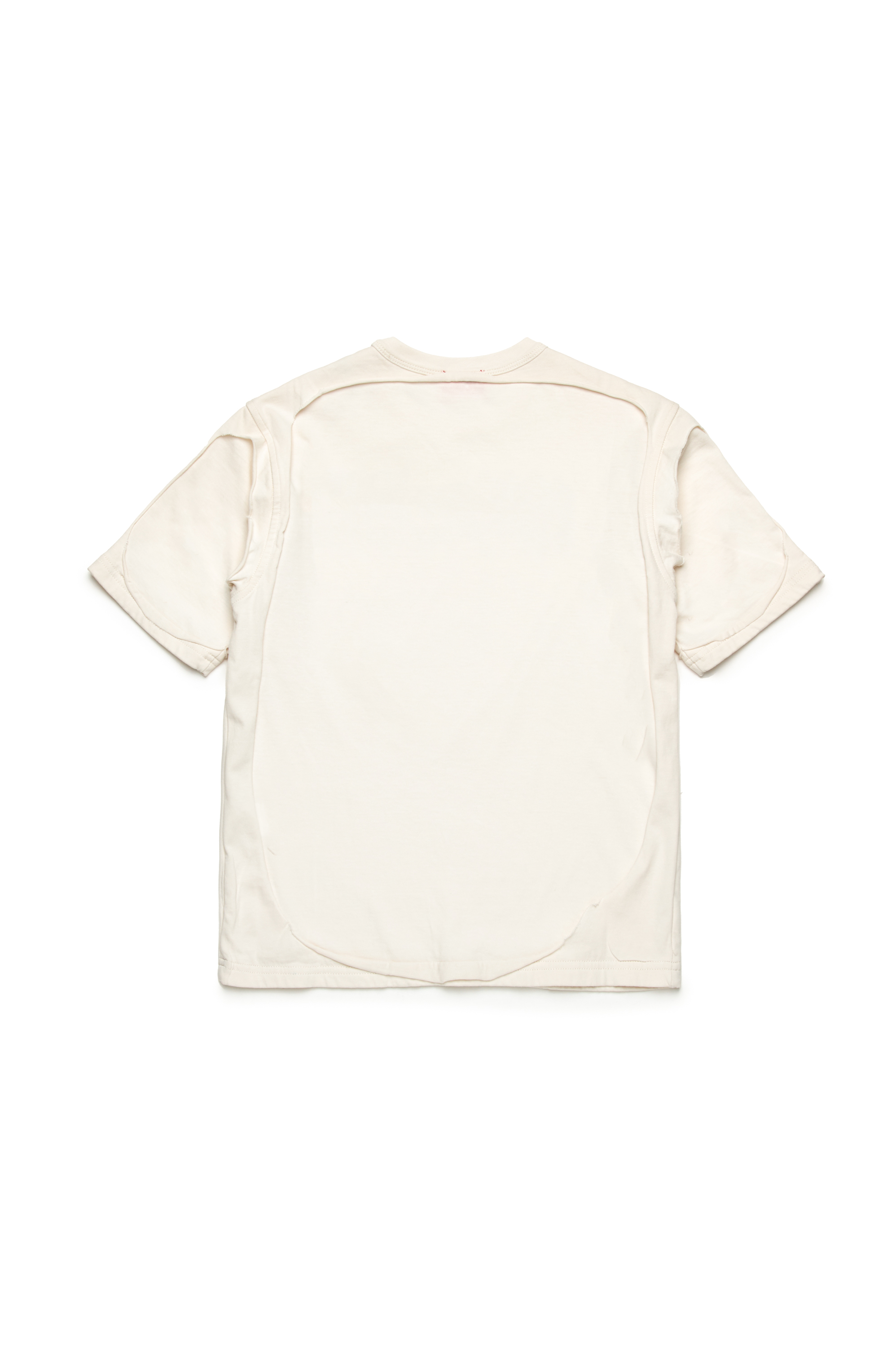 Diesel - TBOXTDBL OVER, T-shirt peel-off avec logo dégradé Homme in Blanc - 2