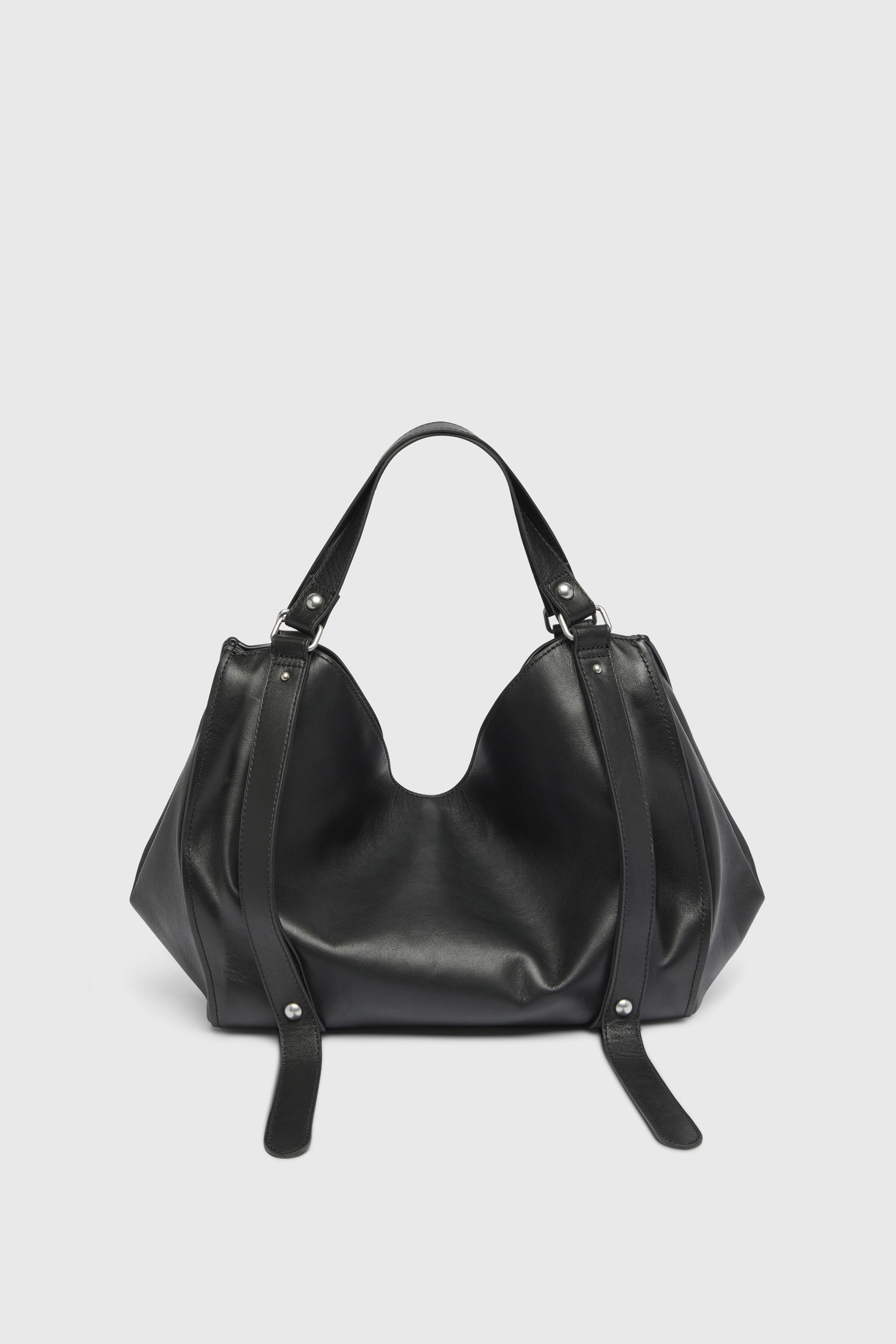 Diesel - D-ONE TOPHANDLE M, D-One-Sac medium &agrave; poign&eacute;e sup&eacute;rieure en cuir trait&eacute; Mixte in Noir - 2