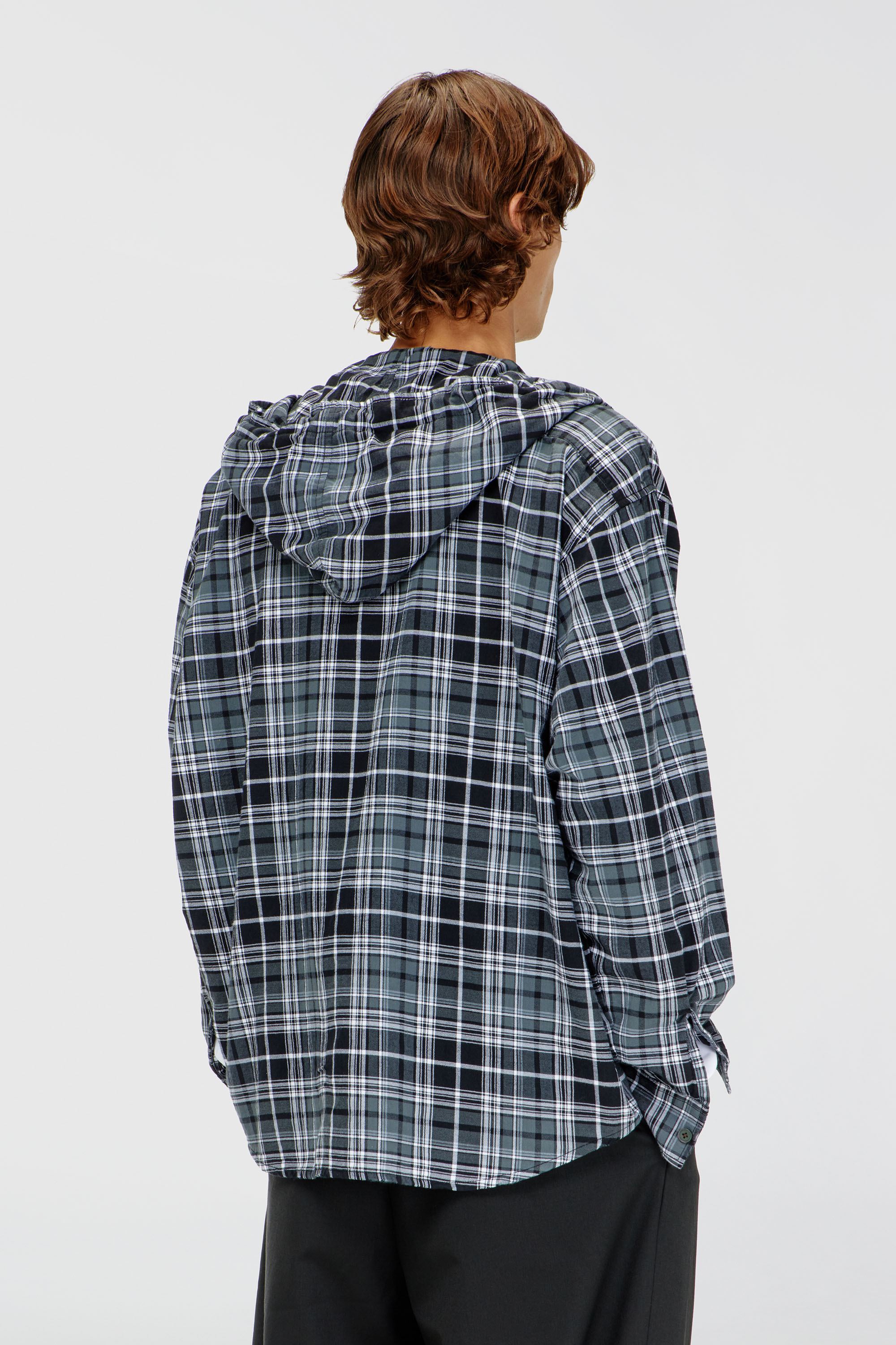 S-DRUM-HOODY-DGBT, Noir/Blanc