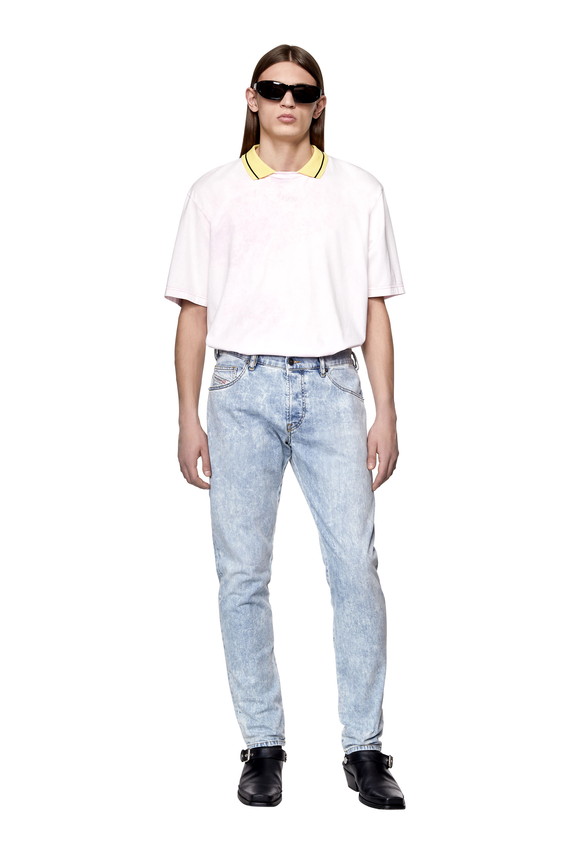 Diesel - D-Yennox 0GDAM Tapered Jeans, Bleu Clair - Image 5