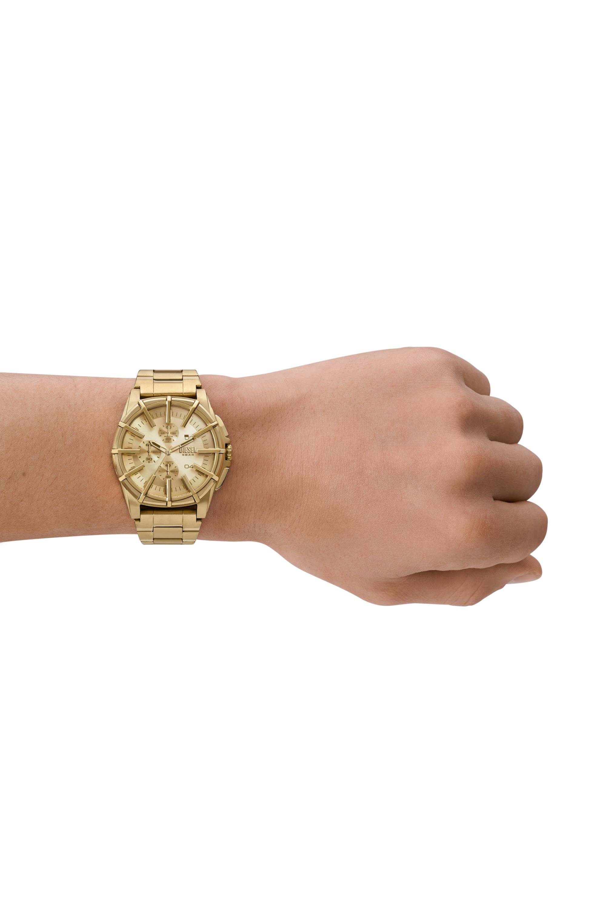 Diesel - DZ4659, Montre Framed en acier inoxydable doré Homme in Doré - 4