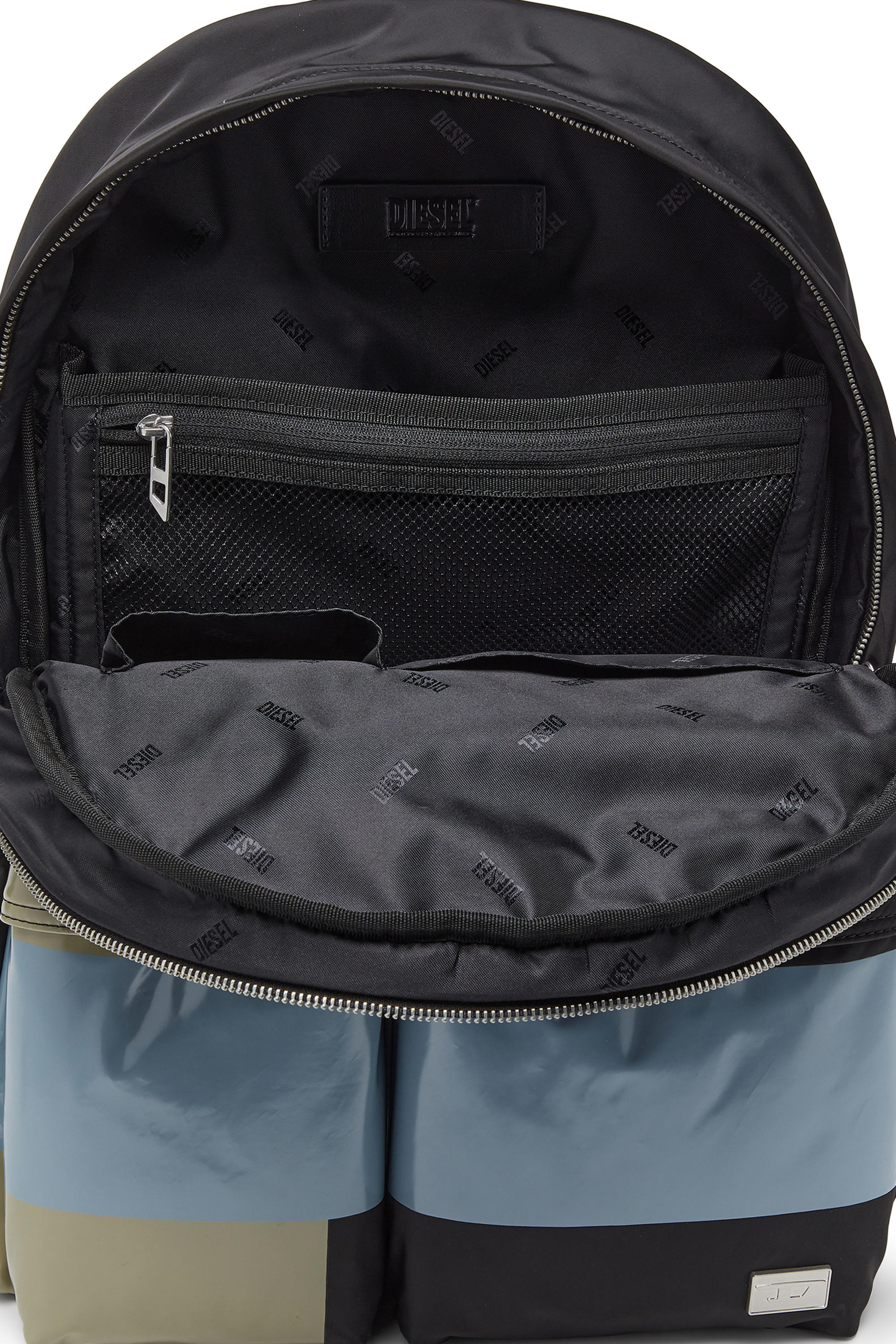 Diesel - MULTI-PKTS BACKPACK X, Multi-Pkts - Sac &agrave; blocs de couleur avec multiples poches Mixte in Polychrome - 3