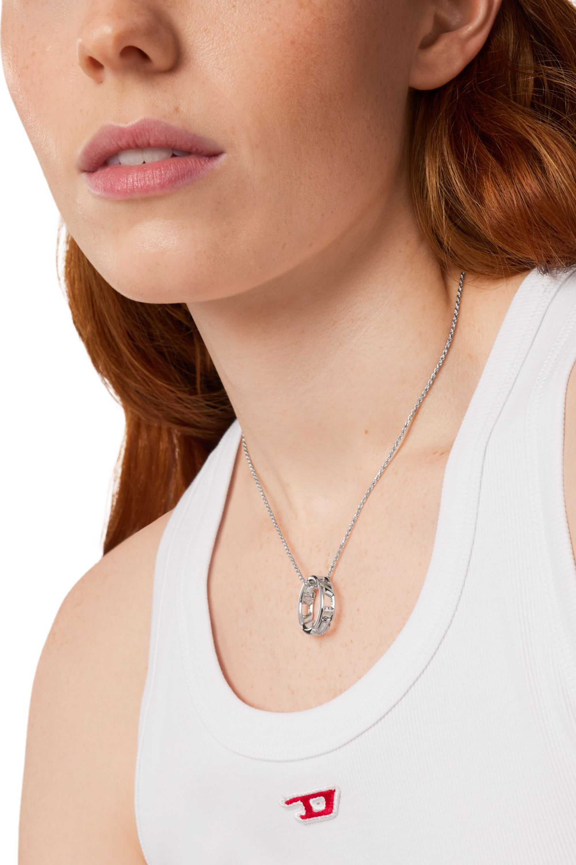 Diesel - DL1367040 STERLING SILVER JEWEL, Collier pendentif en argent sterling Mixte in Gris argenté - 3