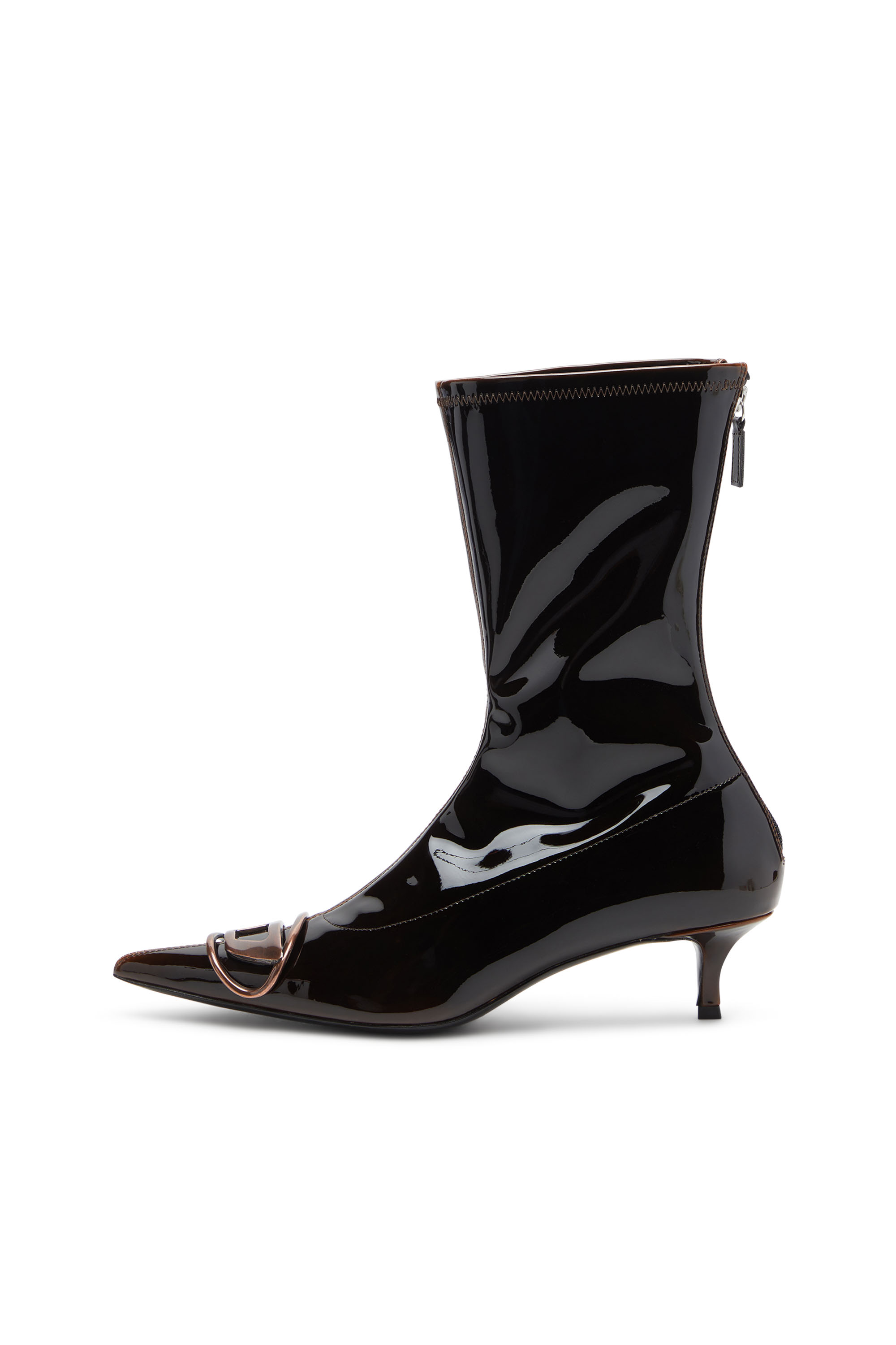 D-VENUS KITTIE BT, Bleu/Marron Diesel - D-VENUS KITTIE BT, D-Venus-Bottines en PU liquide Femme in Polychrome - 6